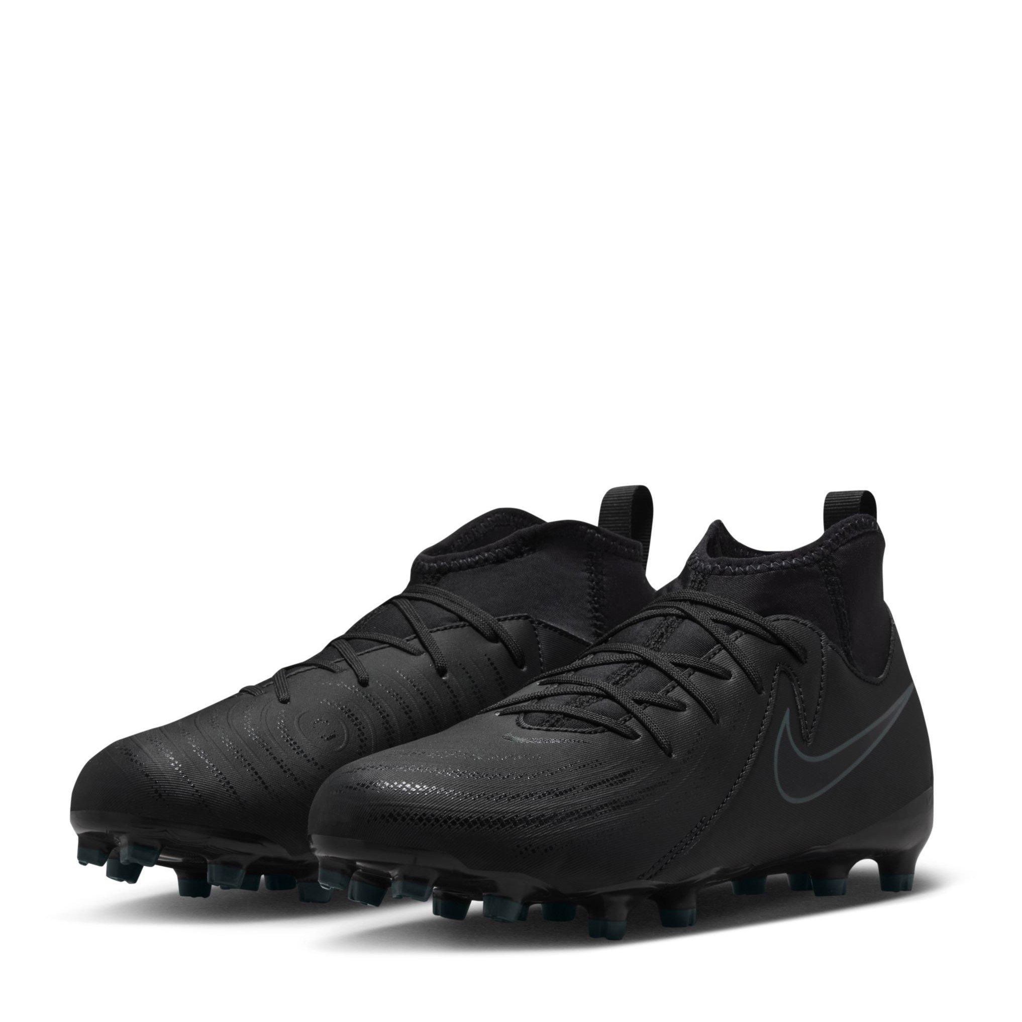 Black/Green - Nike - Phantom Luna II Academy Firm Ground Football Boots Junior - 4