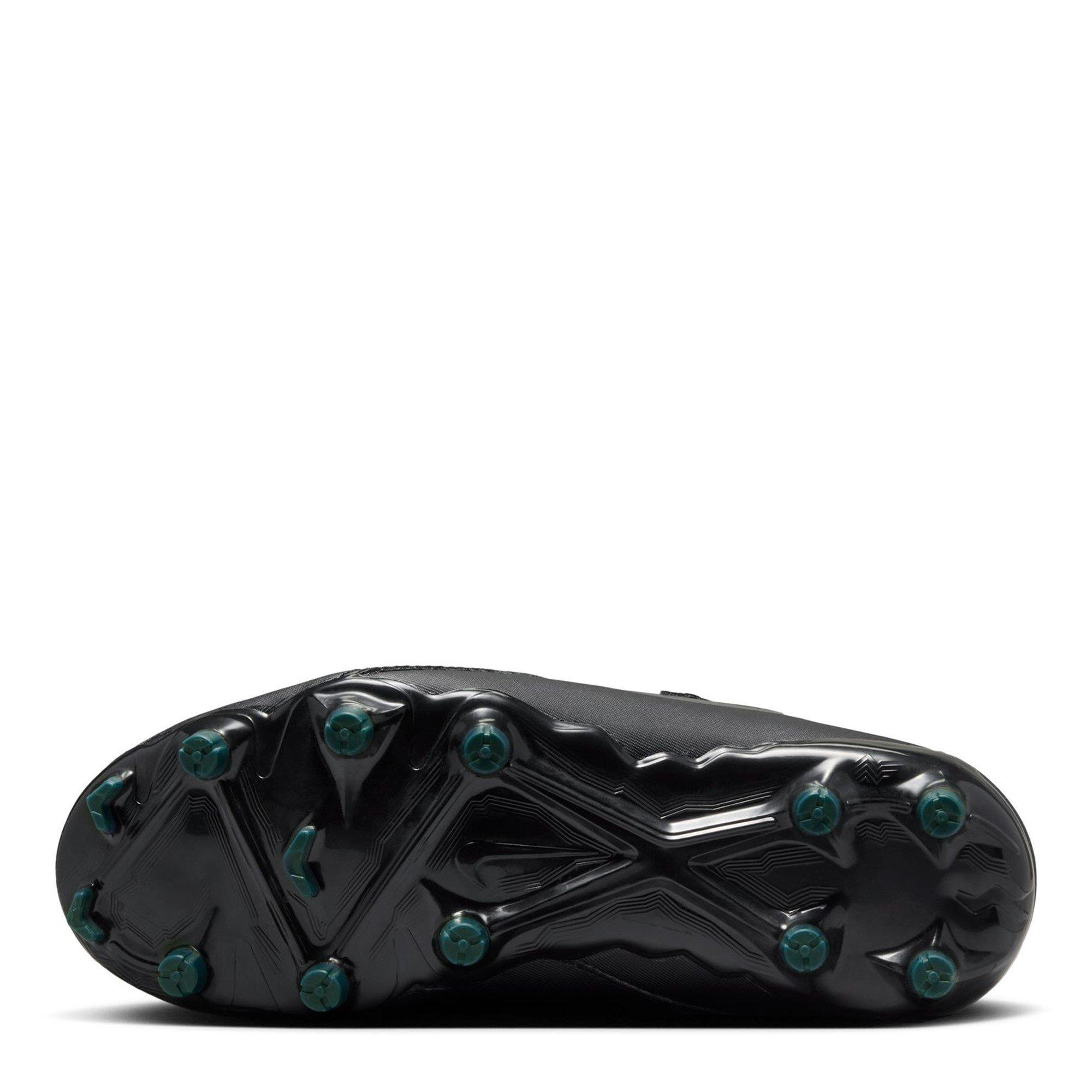 Black/Green - Nike - Phantom GX II Academy Junior Firm Ground Football Boots - 3