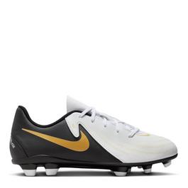 Nike logo-print leather ballerina shoes White Football Boots