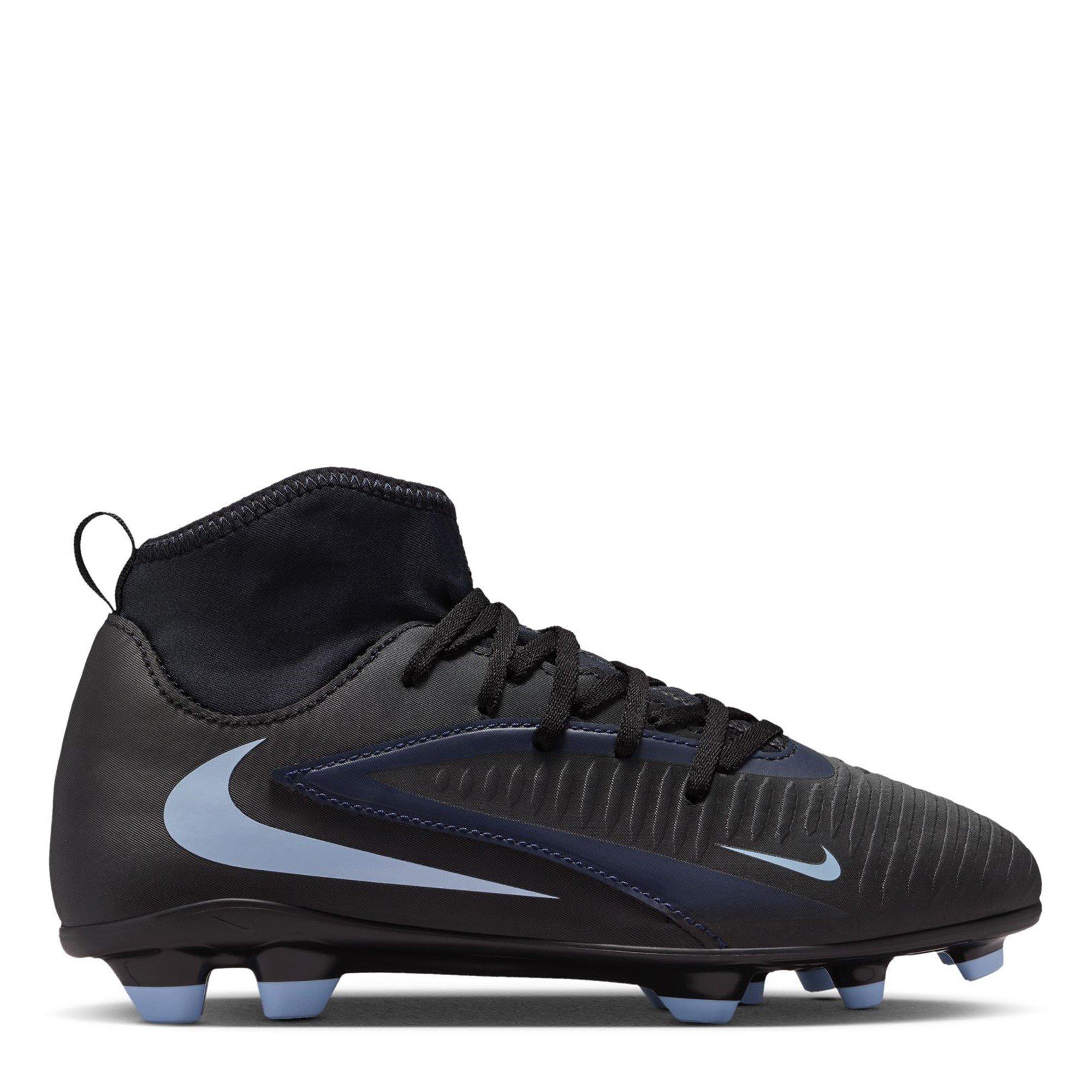 Nike Boys Phantom 6 Club Juniors -Ground Football Boots - Black/Black - 5 (38)