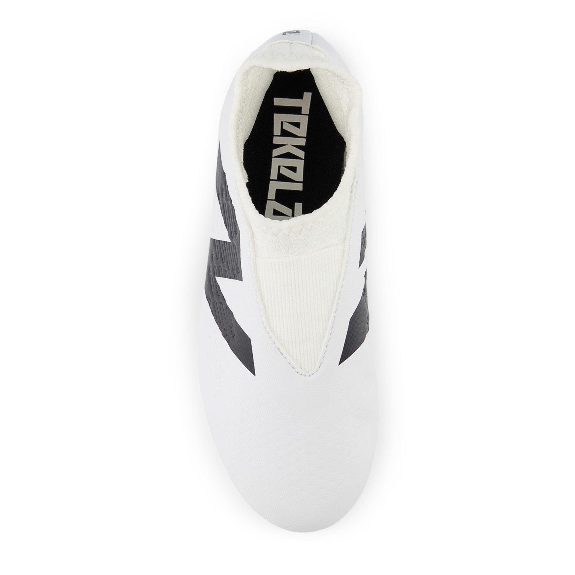 White/Black - New Balance - Tekela V4+ Magique Firm Ground Junior Football Boots - 3