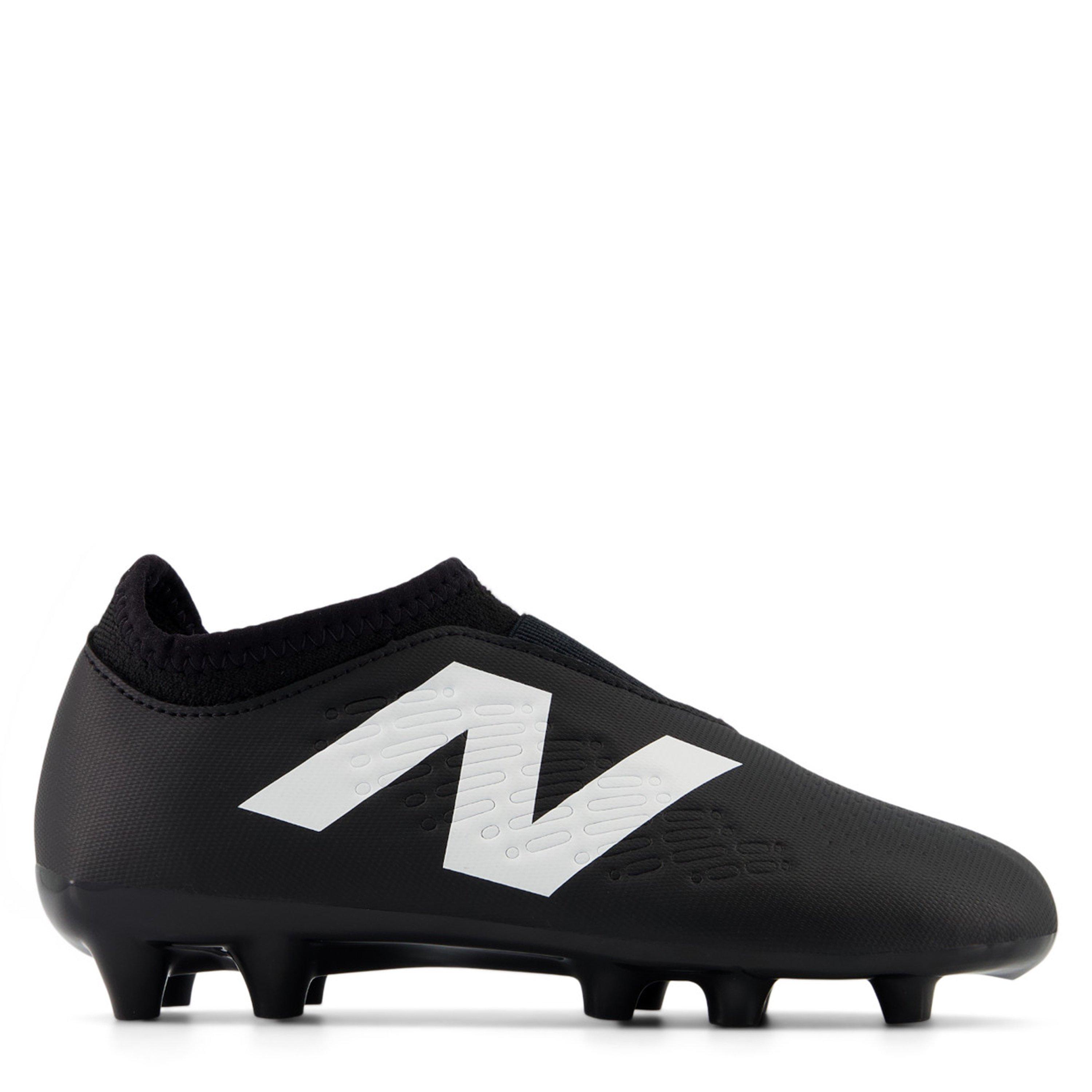 Black/White - New Balance - Tekela V4+ Magique Firm Ground Junior Football Boots - 1