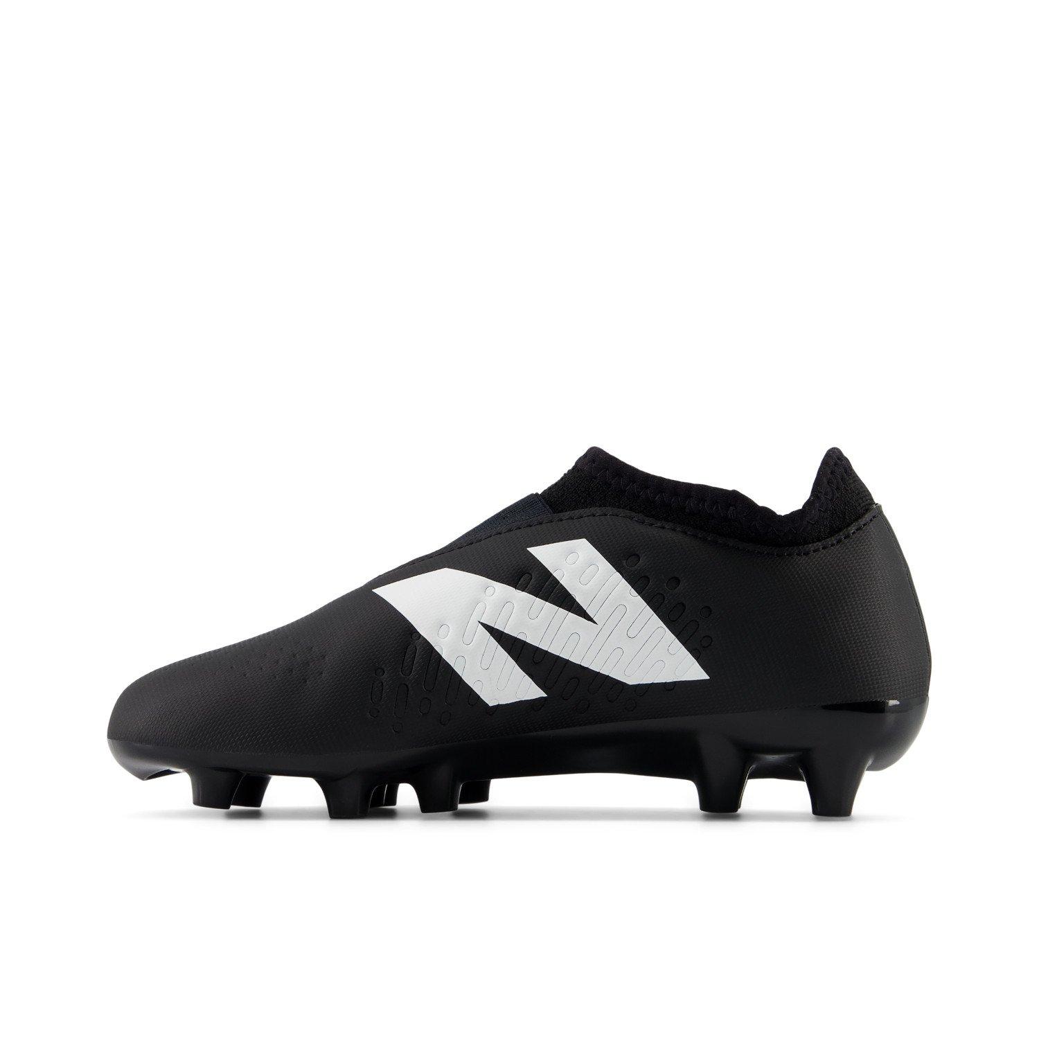 Sort/Hvid - New Balance - Tekela V4+ Magique Firm Ground Junior Football Boots - 2