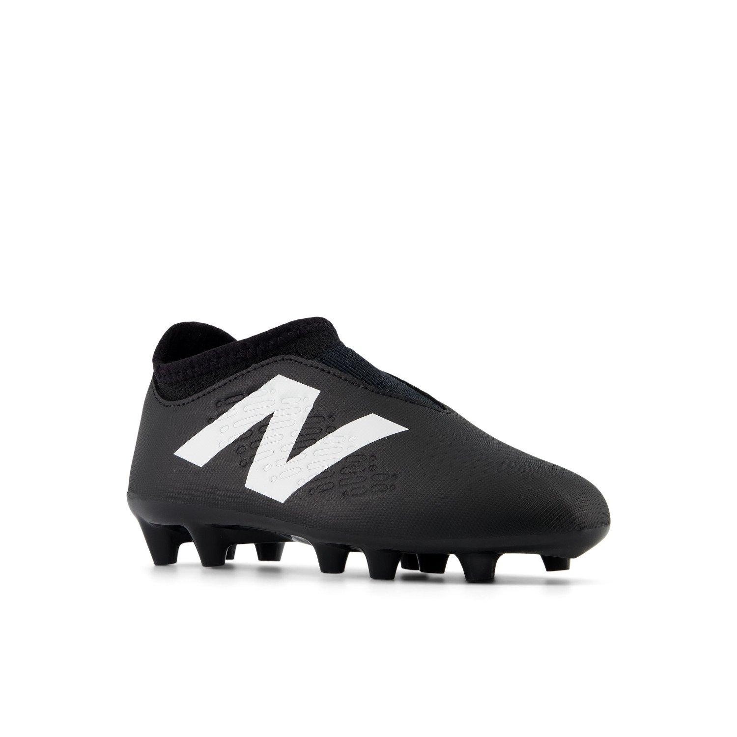 Sort/Hvid - New Balance - Tekela V4+ Magique Firm Ground Junior Football Boots - 4