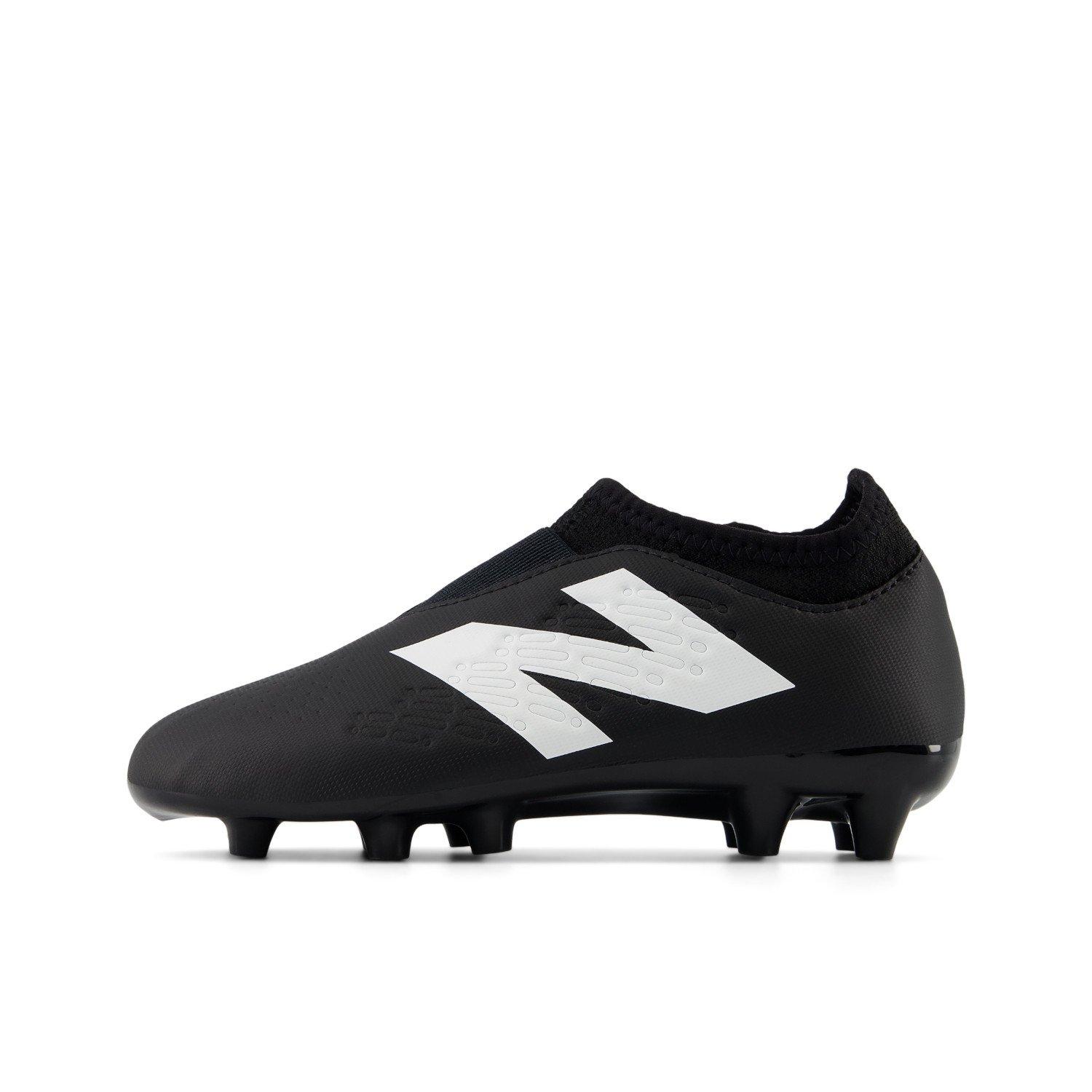 Sort/Hvid - New Balance - Tekela V4+ Magique Firm Ground Junior Football Boots - 6