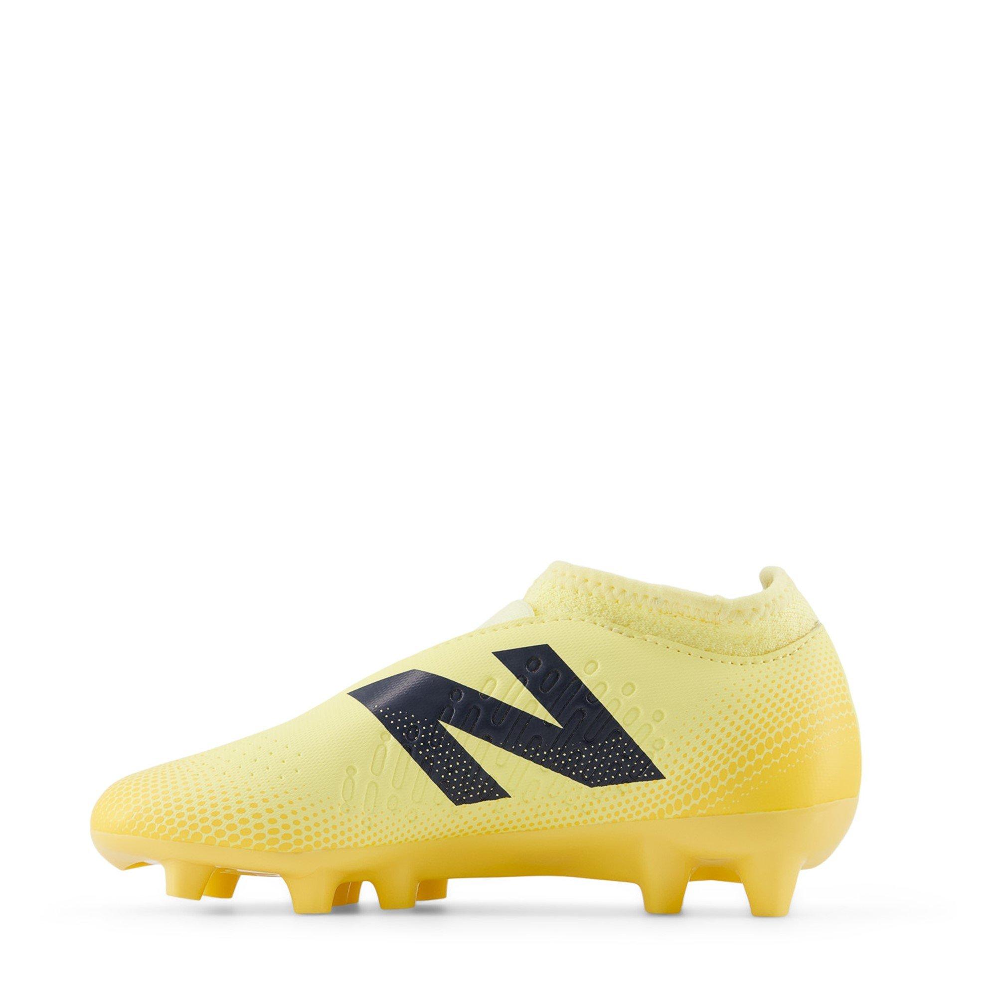 Orange/Black - New Balance - Tekela V4+ Magique Firm Ground Junior Football Boots - 2