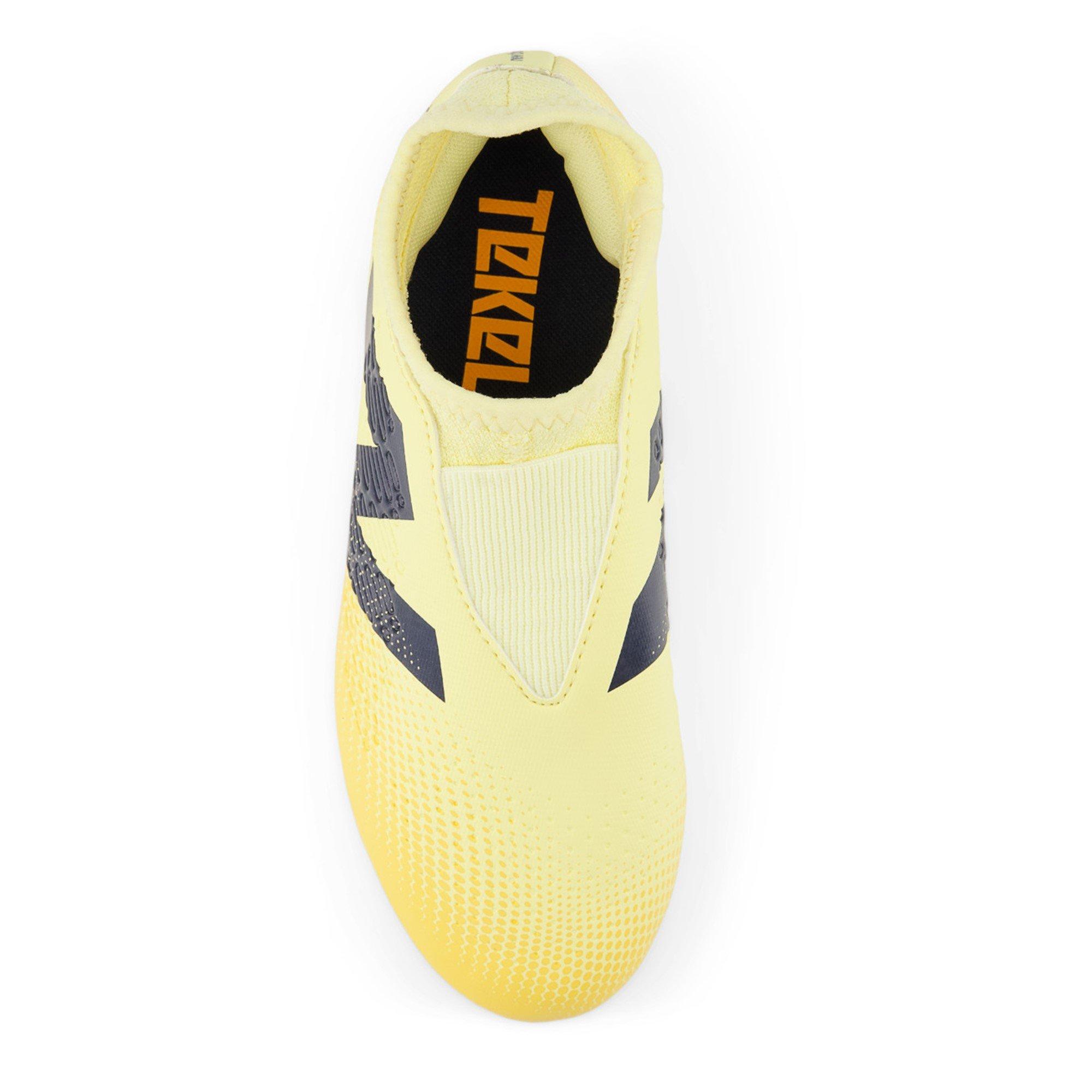Orange/Black - New Balance - Tekela V4+ Magique Firm Ground Junior Football Boots - 3