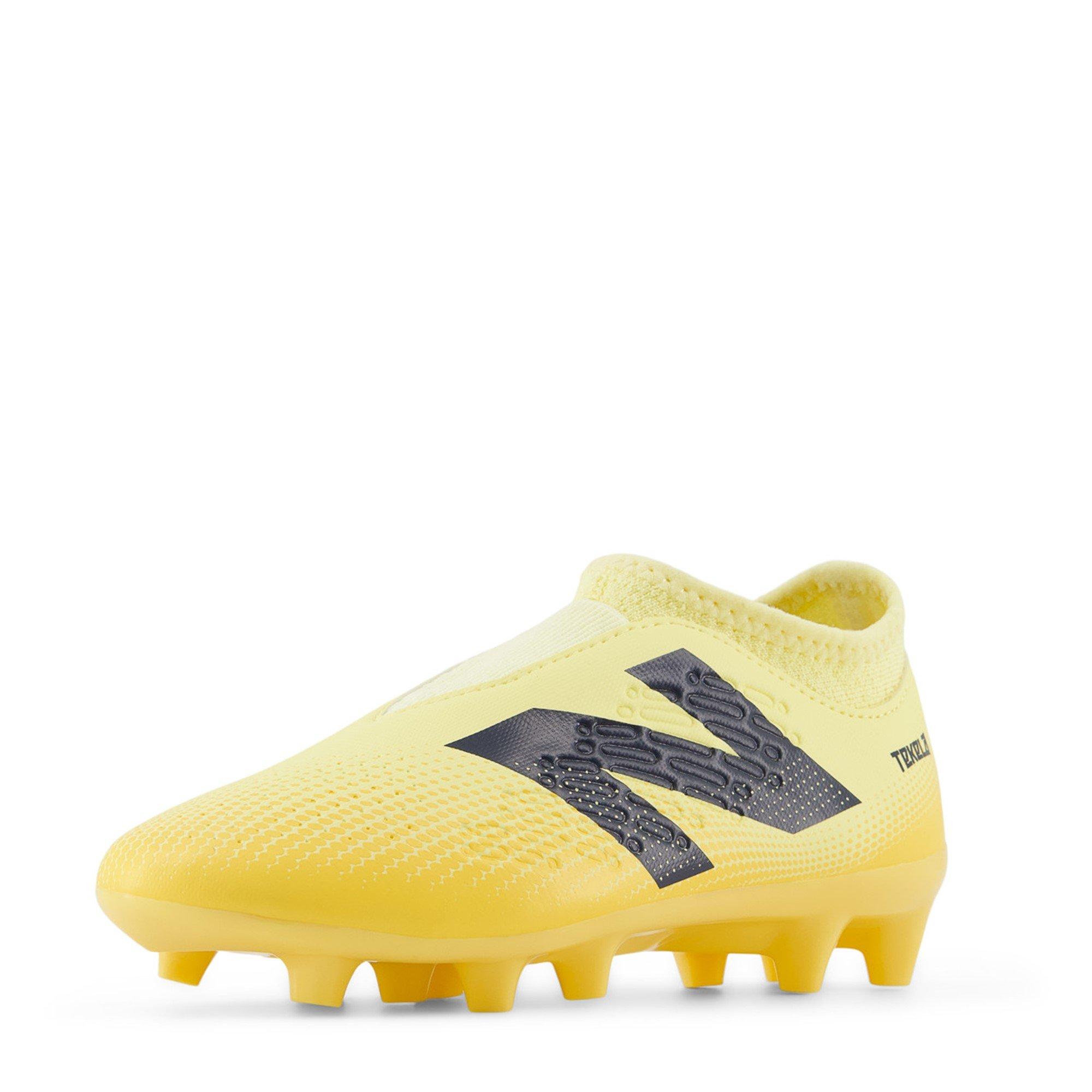 Orange/Black - New Balance - Tekela V4+ Magique Firm Ground Junior Football Boots - 7