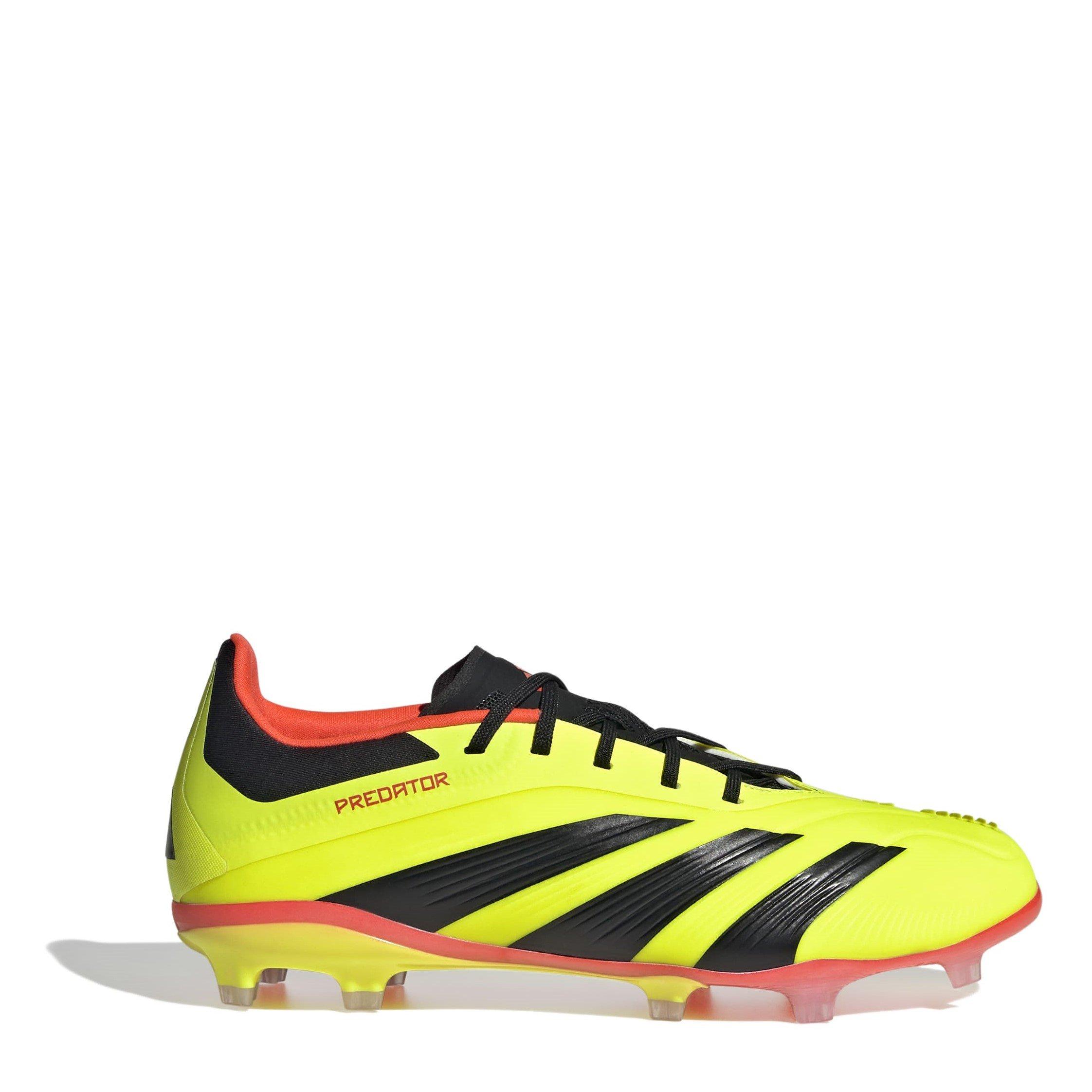 Ylw/Blk/Sl Rd - adidas - Predator Elite Junior Firm Ground Football Boots - 1