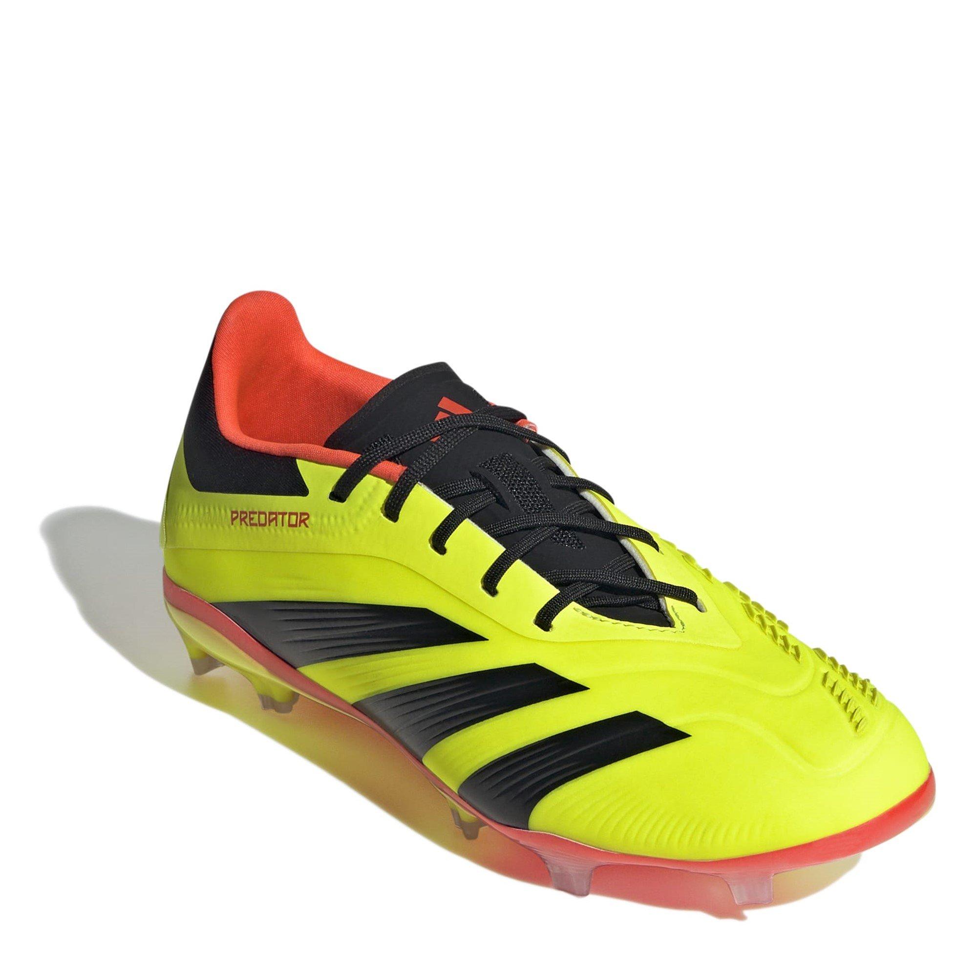 Ylw/Blk/Sl Rd - adidas - Predator Elite Junior Firm Ground Football Boots - 3