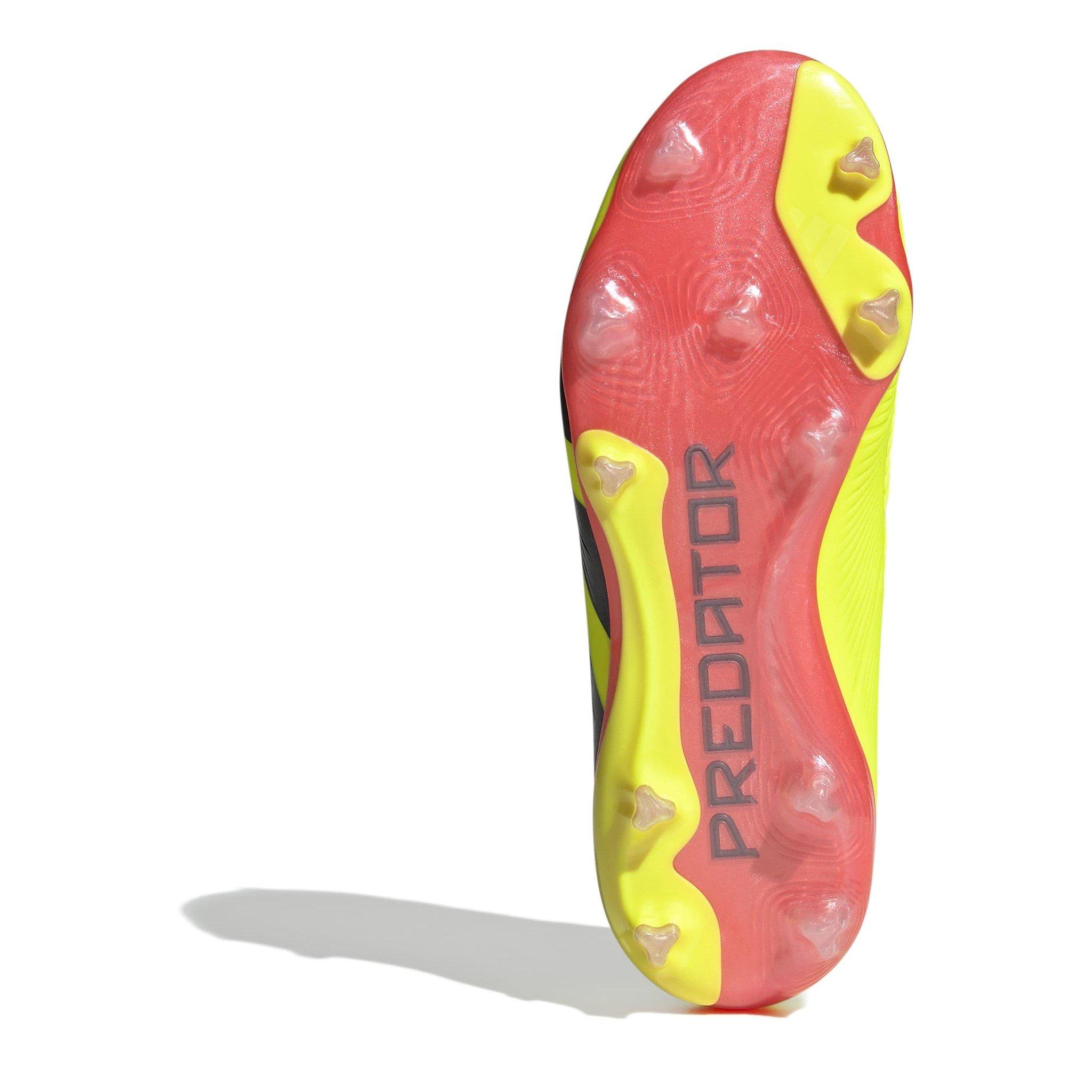 Ylw/Blk/Sl Rd - adidas - Predator Elite Junior Firm Ground Football Boots - 6