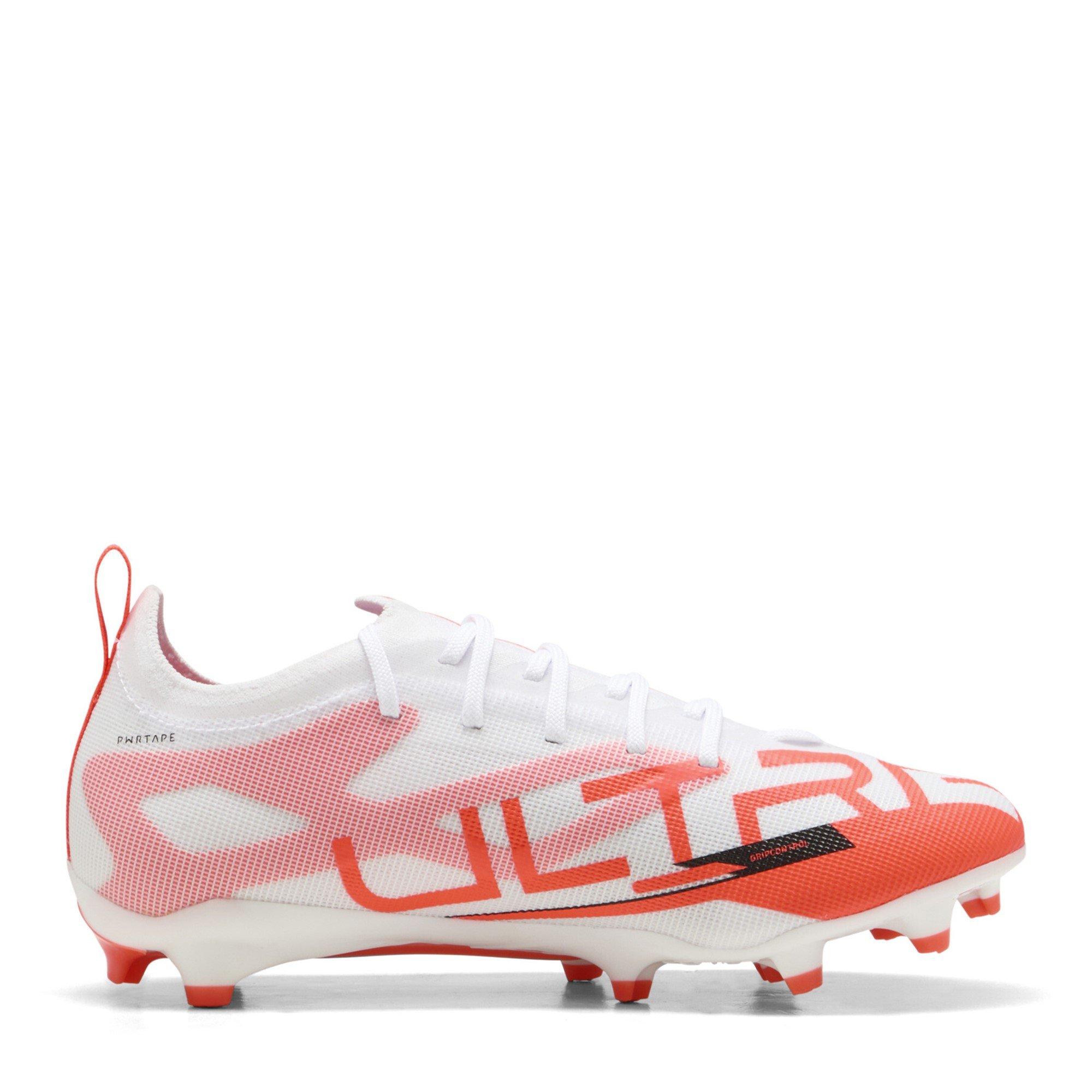 Weiß/Rot - Puma - Ultra Pro Junior Firm Ground Football Boots - 4