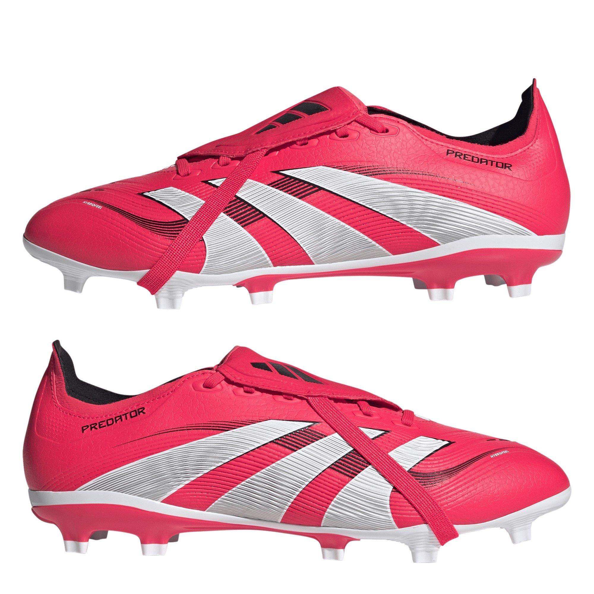 Lucid Red/Ftwr - adidas - Unisex Kids' Pred Large Firm Ground Football Boots - 11