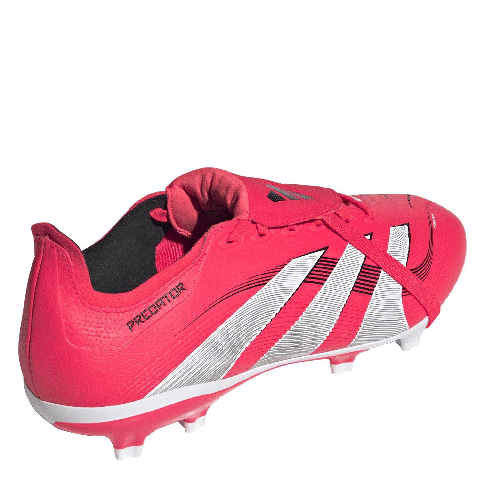 Lucid Red/Ftwr - adidas - Unisex Kids' Pred Large Firm Ground Football Boots - 5
