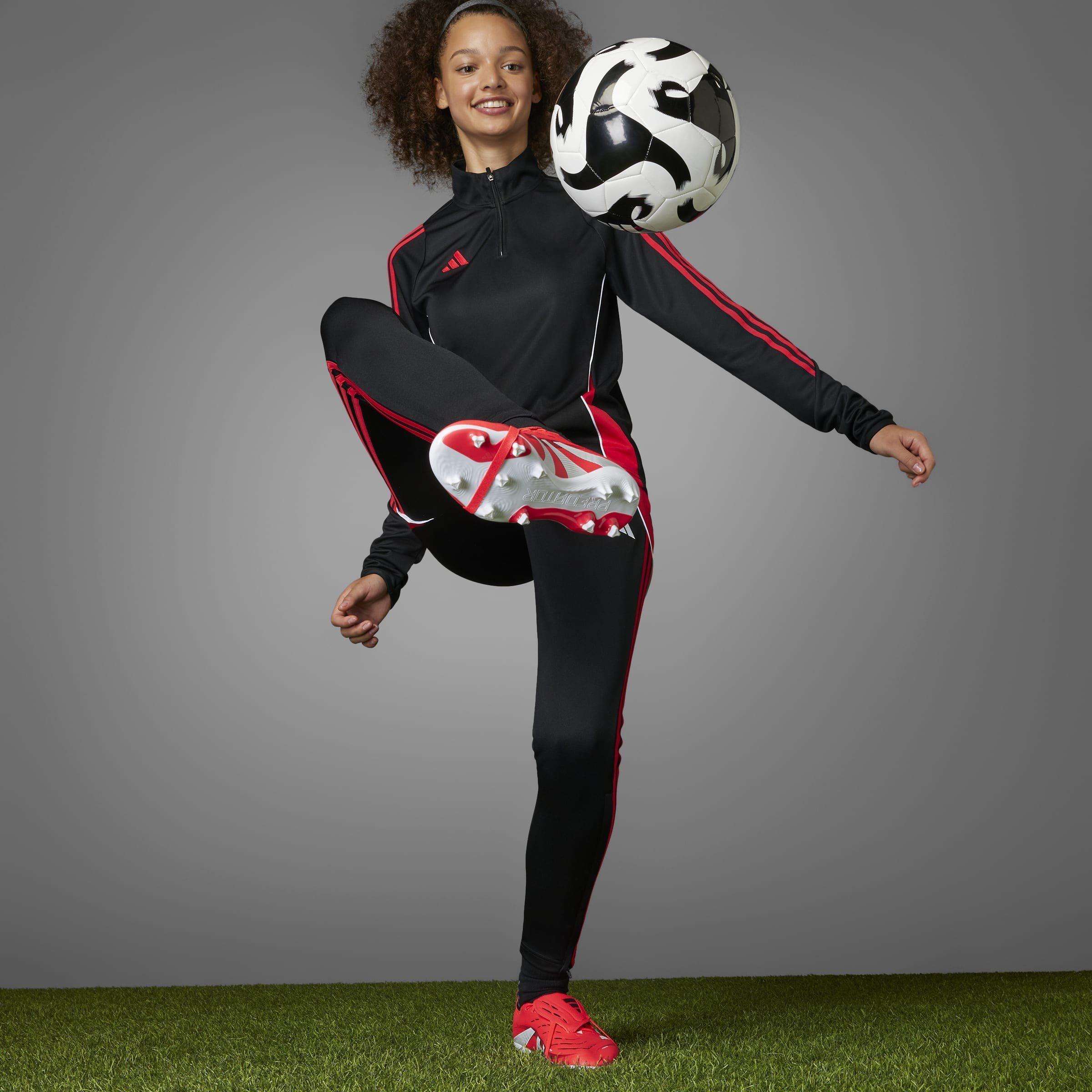 Lucid Red/Ftwr - adidas - Unisex Kids' Pred Large Firm Ground Football Boots - 7