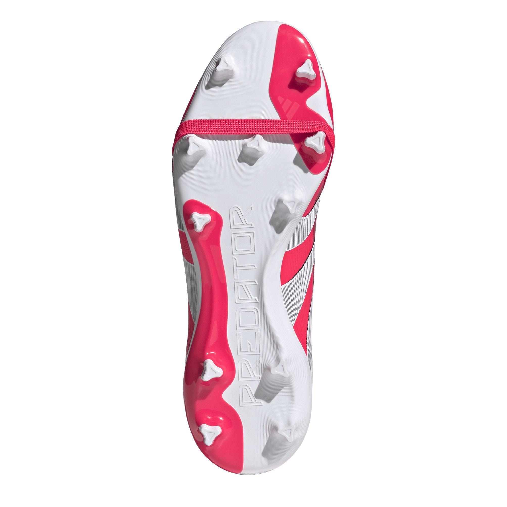 Lucid Red/Ftwr - adidas - Unisex Kids' Pred Large Firm Ground Football Boots - 8