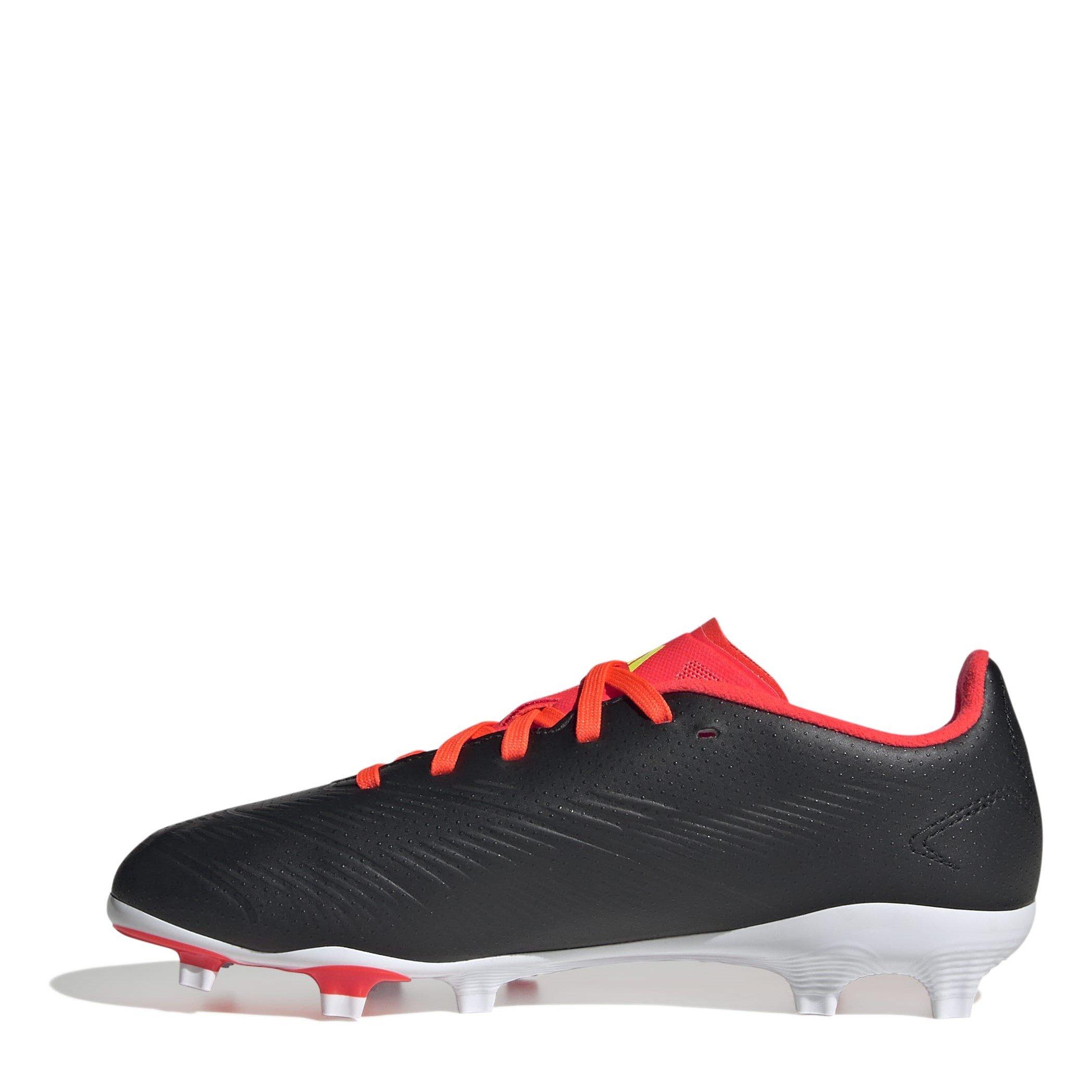 Noir/Blanc/Rouge - adidas - Predator 24 League Junior Firm Ground Boots - 2