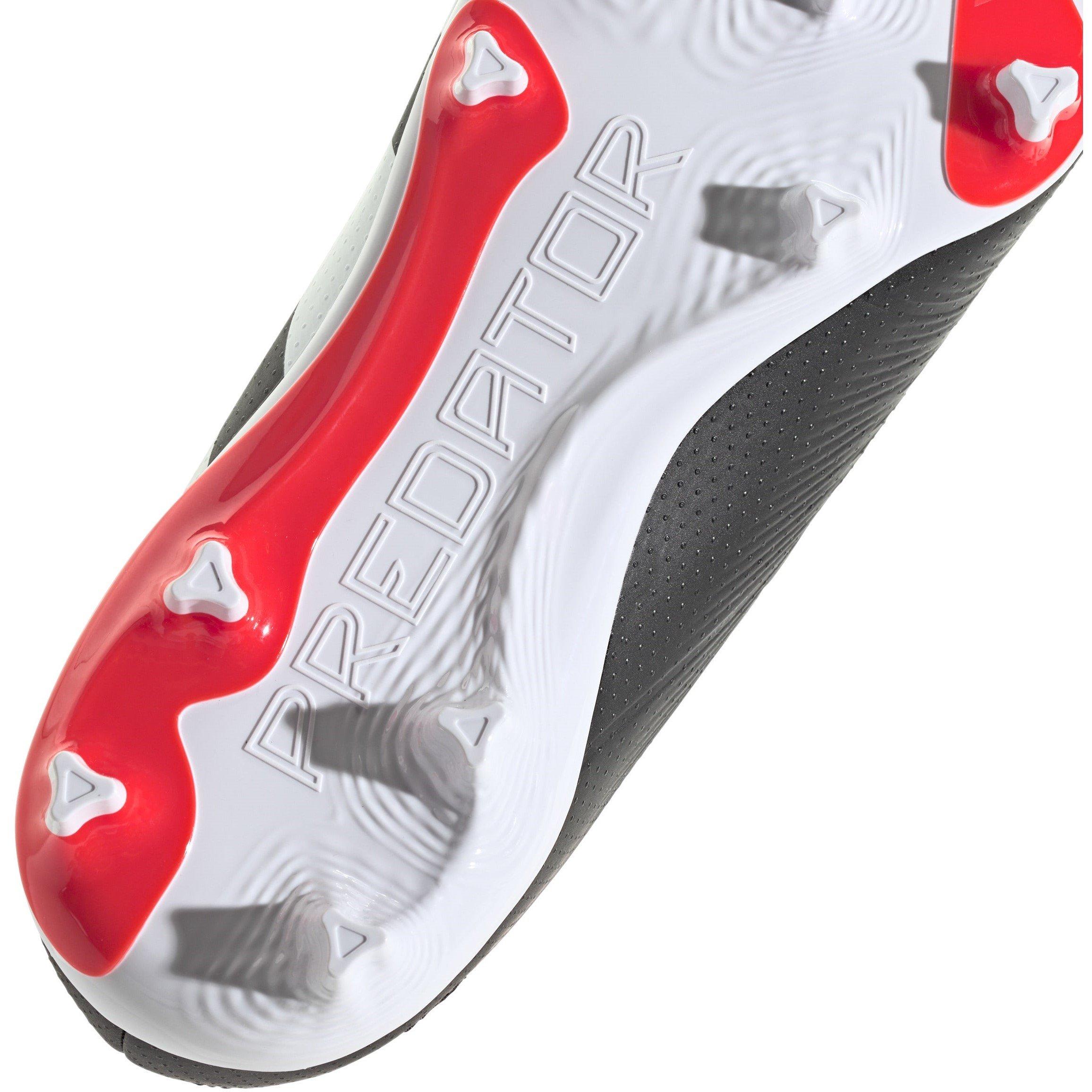 Noir/Blanc/Rouge - adidas - Predator 24 League Junior Firm Ground Boots - 8