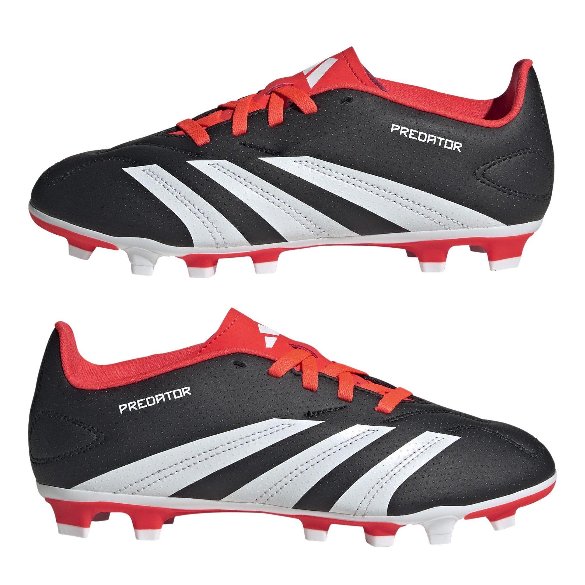 Noir/Blanc/Rouge - adidas - Predator 24 Club Junior Flexible Ground Football Boots - 9