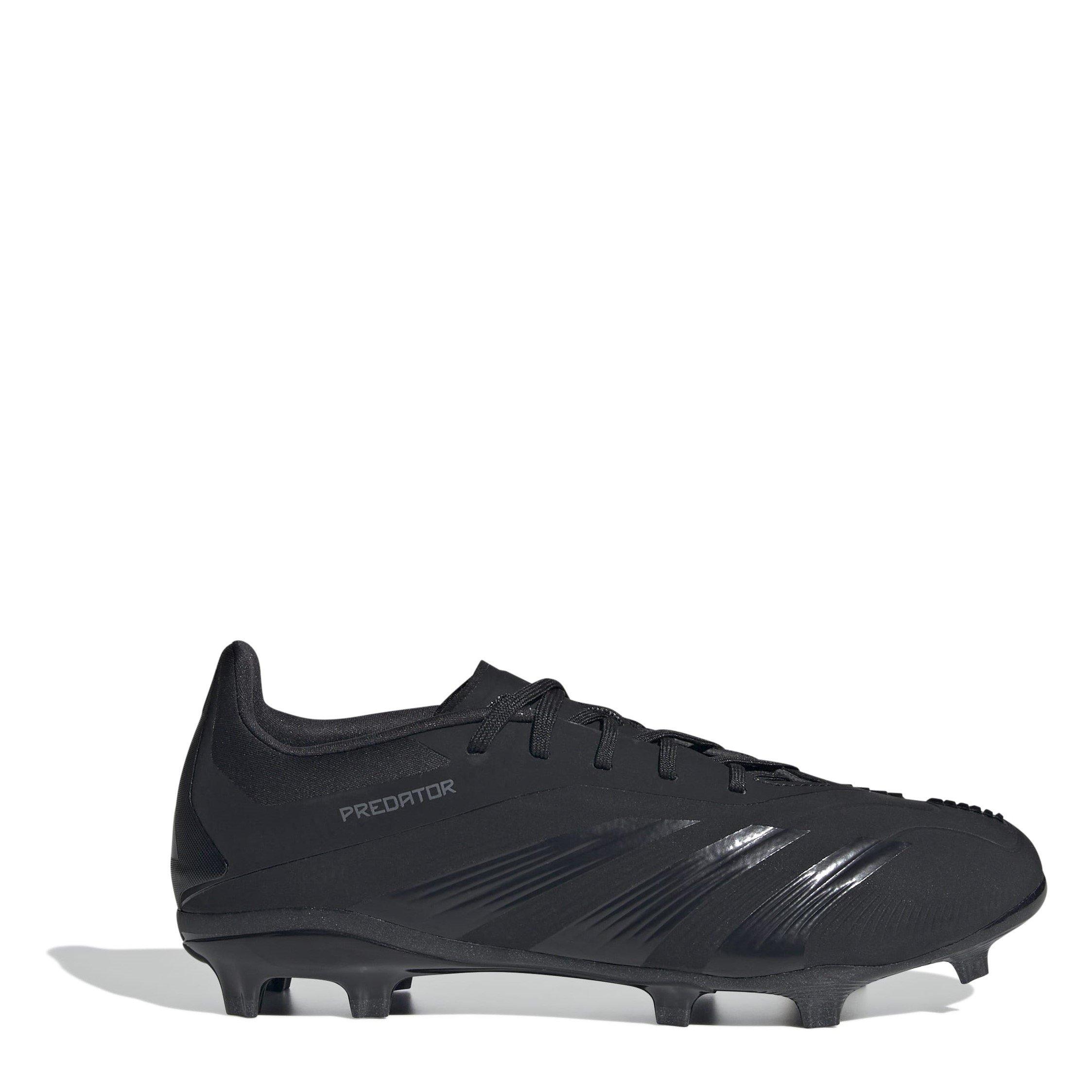Noir/Gris - adidas - Predator 24 Elite Junior Firm Ground Football Boots - 1