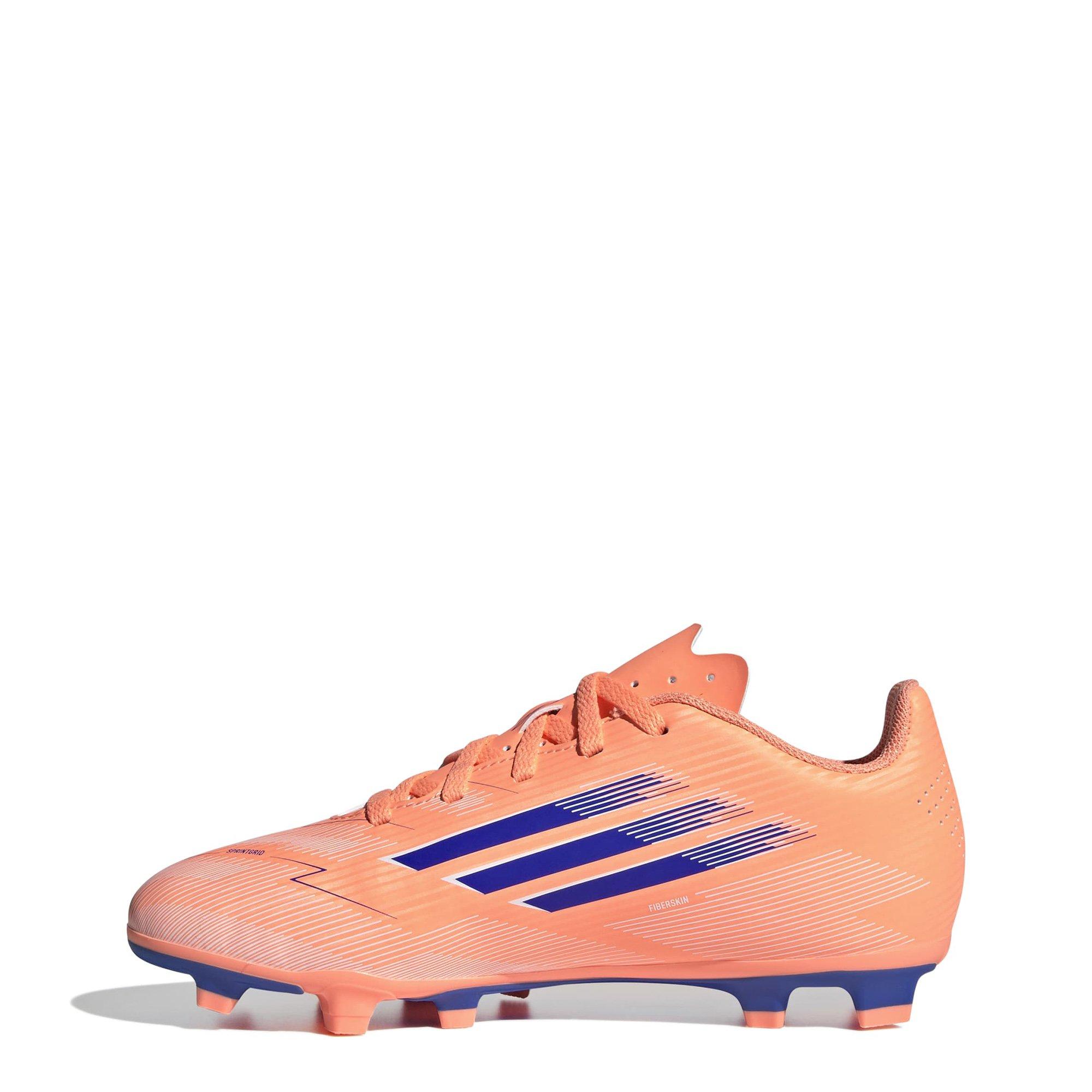 Orange/Blue/Wht - adidas - F50 Club Junior Firm Ground Football Boots - 2