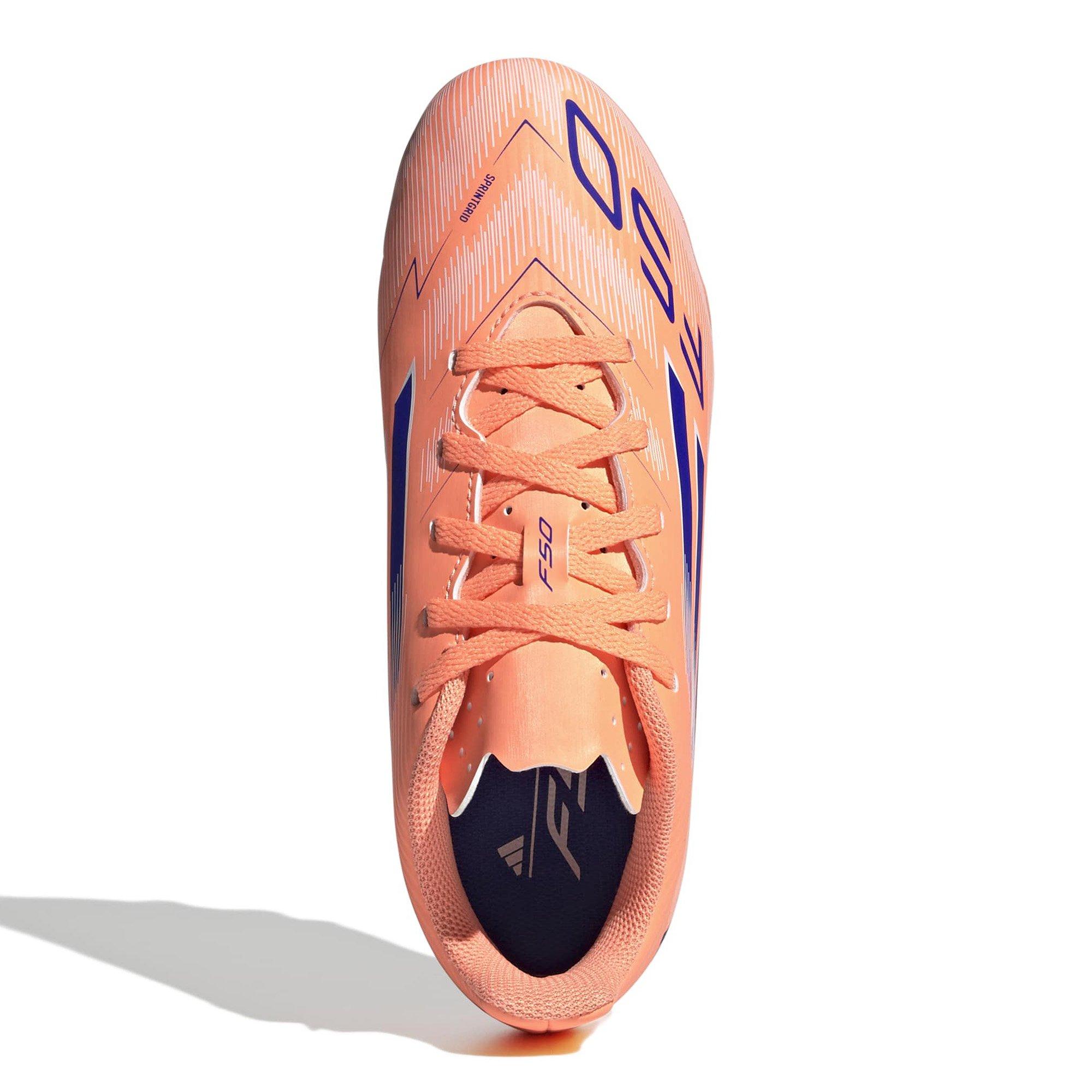 Orange/Blue/Wht - adidas - F50 Club Junior Firm Ground Football Boots - 3