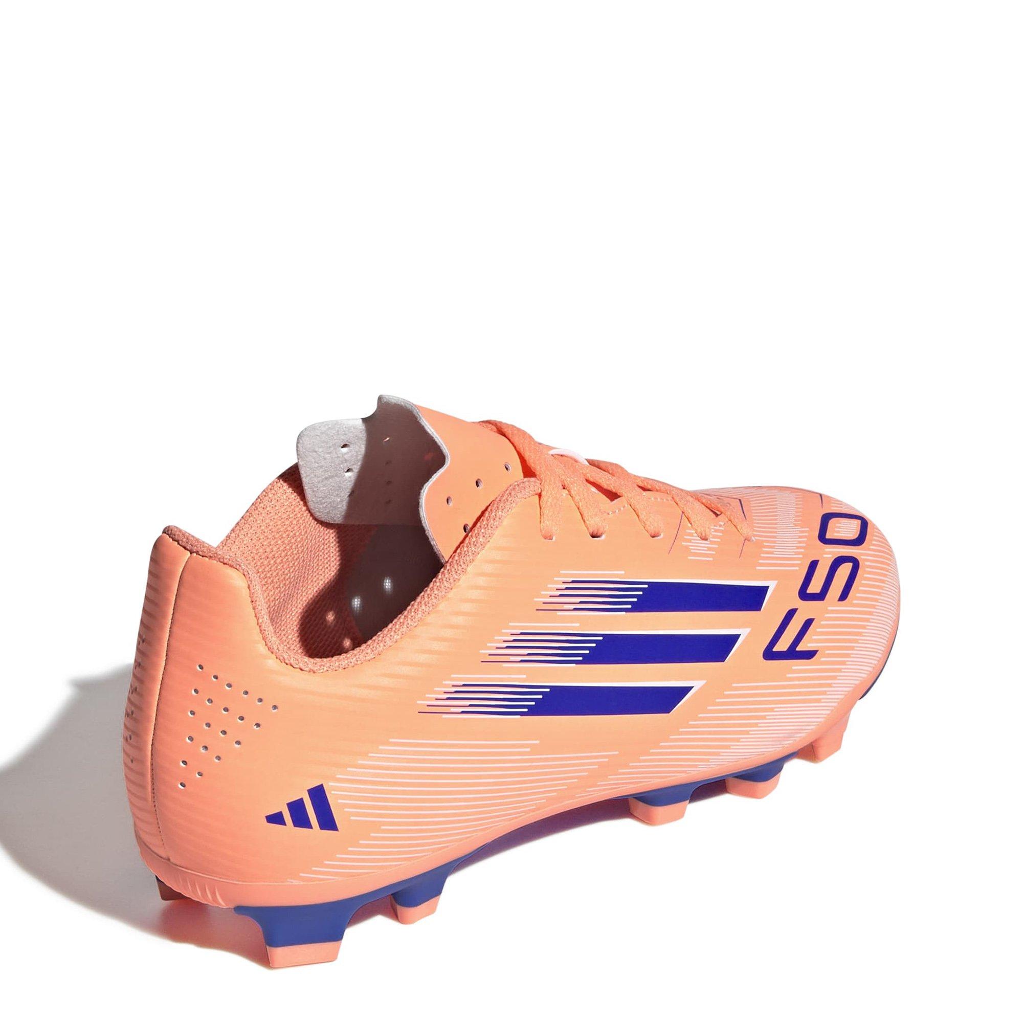 Orange/Blue/Wht - adidas - F50 Club Junior Firm Ground Football Boots - 6