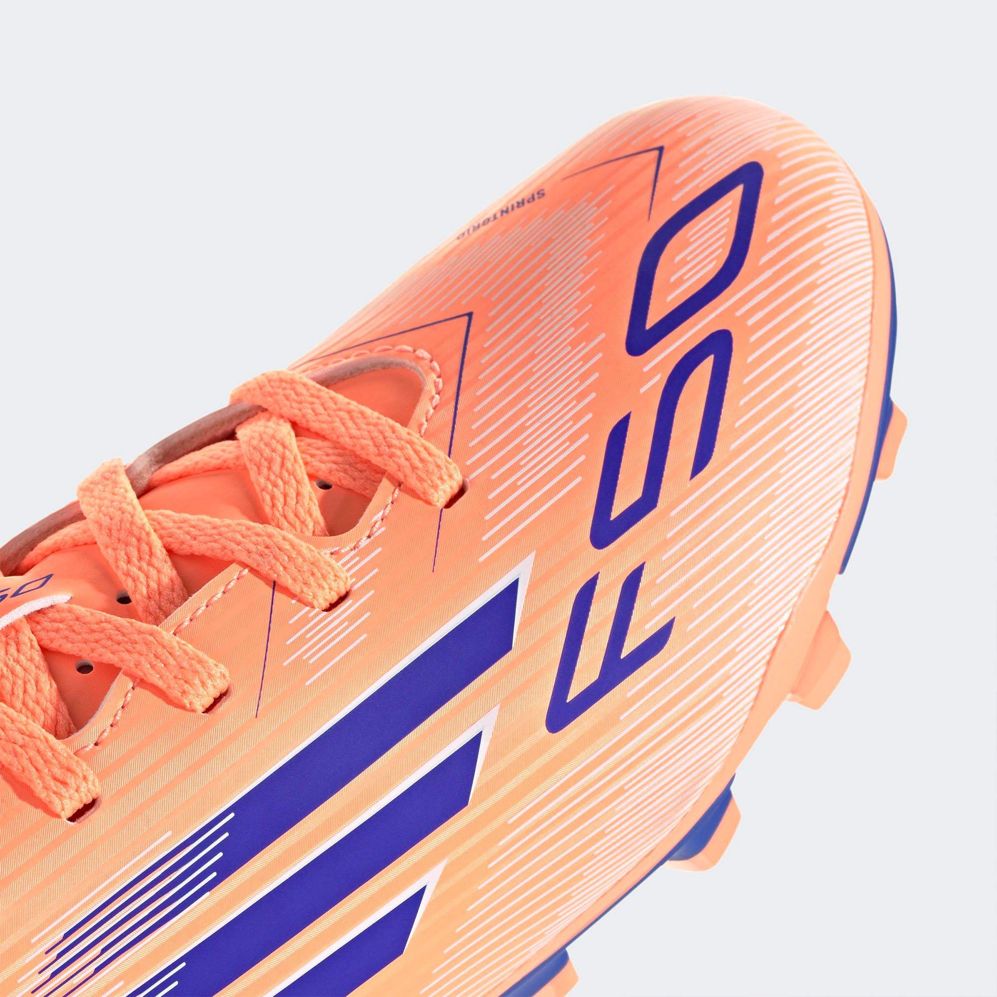 Orange/Blue/Wht - adidas - F50 Club Junior Firm Ground Football Boots - 7