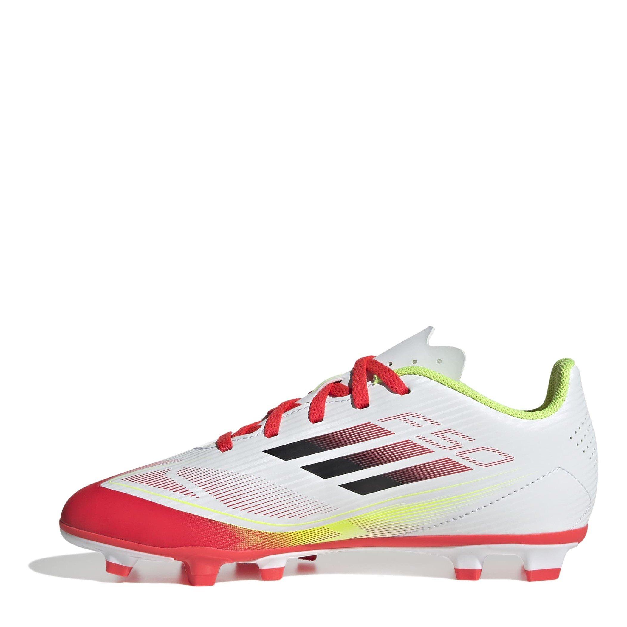 Ft.Wht/Blk/Yell - adidas - Adidas F50 Club Junior Firm Ground Football Boots - 2