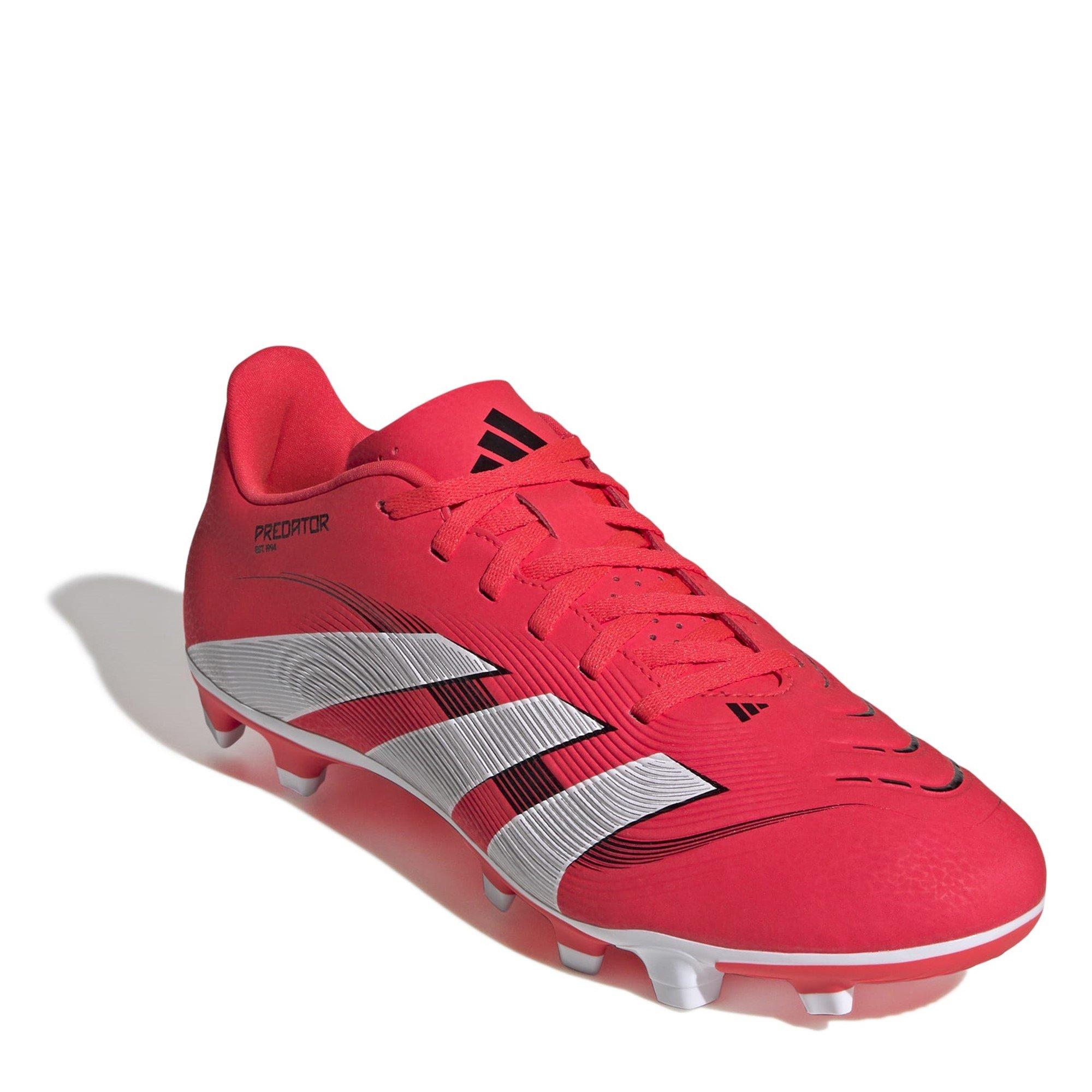 Red/White/Black - adidas - Predator Club Firm Ground Boots Juniors - 3