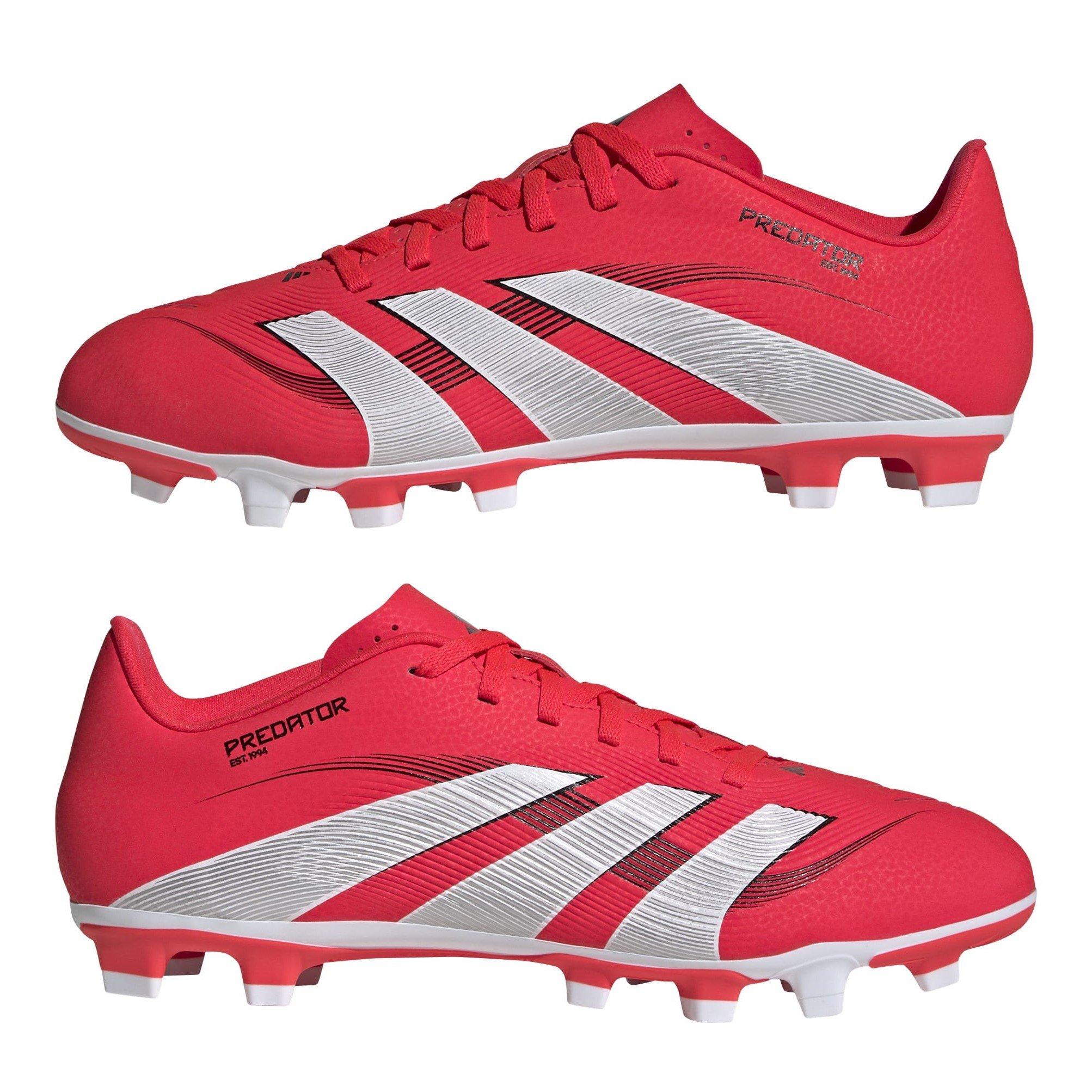 Red/White/Black - adidas - Predator Club Firm Ground Boots Juniors - 9