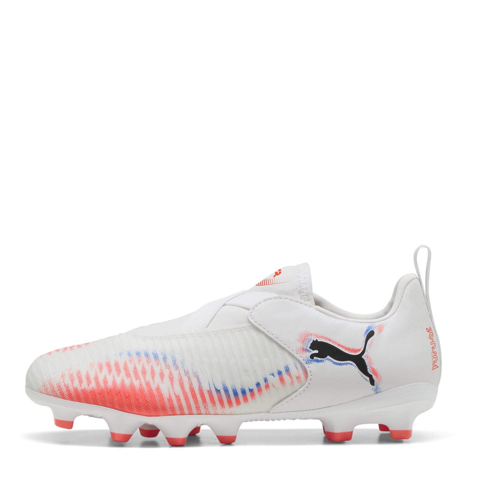 White/Black/Red - Puma - Future 8 Match Laceless Juniors Firm Ground Football Boots - 2