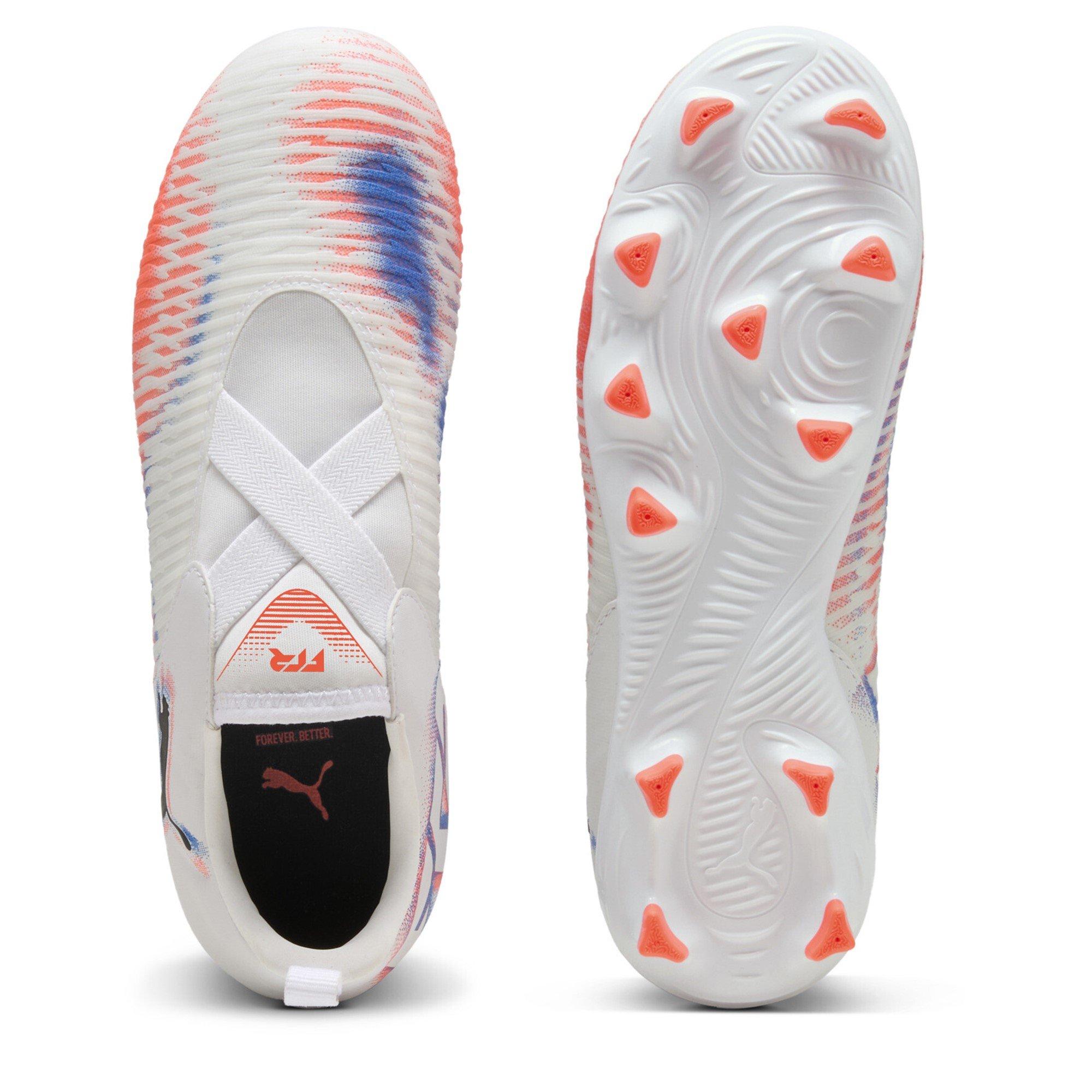 White/Black/Red - Puma - Future 8 Match Laceless Juniors Firm Ground Football Boots - 3