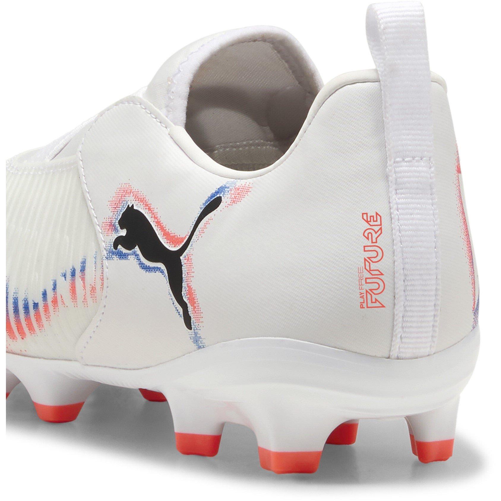 White/Black/Red - Puma - Future 8 Match Laceless Juniors Firm Ground Football Boots - 5