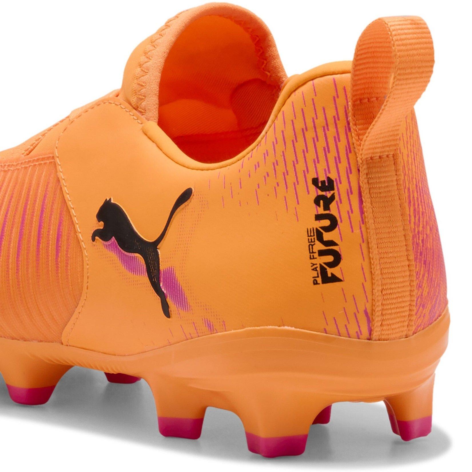 Orange/Black - Puma - Future 8 Match Laceless Juniors Firm Ground Football Boots - 5