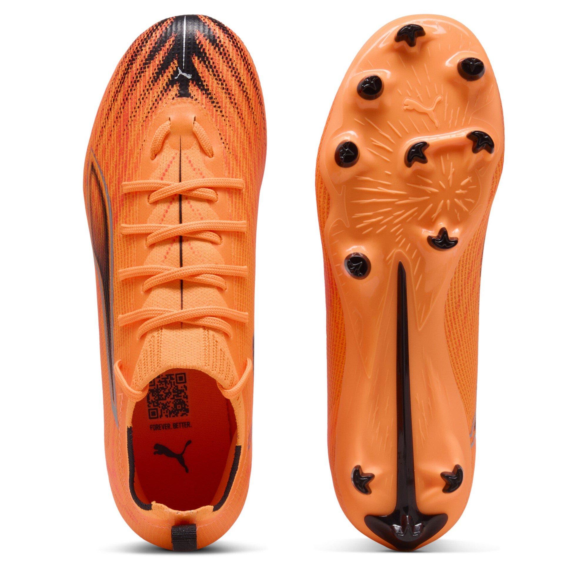 Naranja/Negro - Puma - Ultra 5 Pro Juniors Firm Ground Football Boots - 3