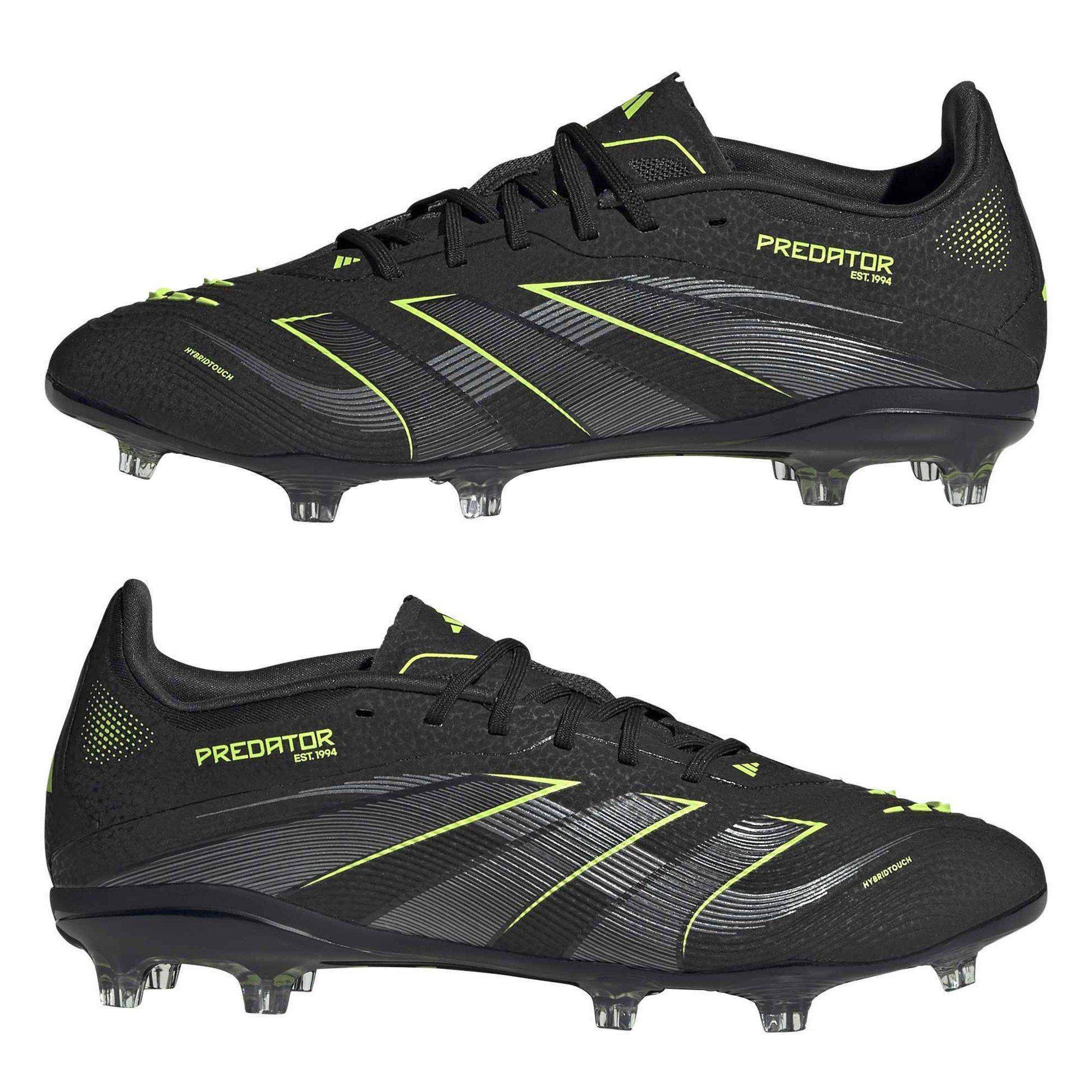 Crna jezgra / Željezo - adidas - Kids' Predator Elite Firm Ground Football Boot - 9