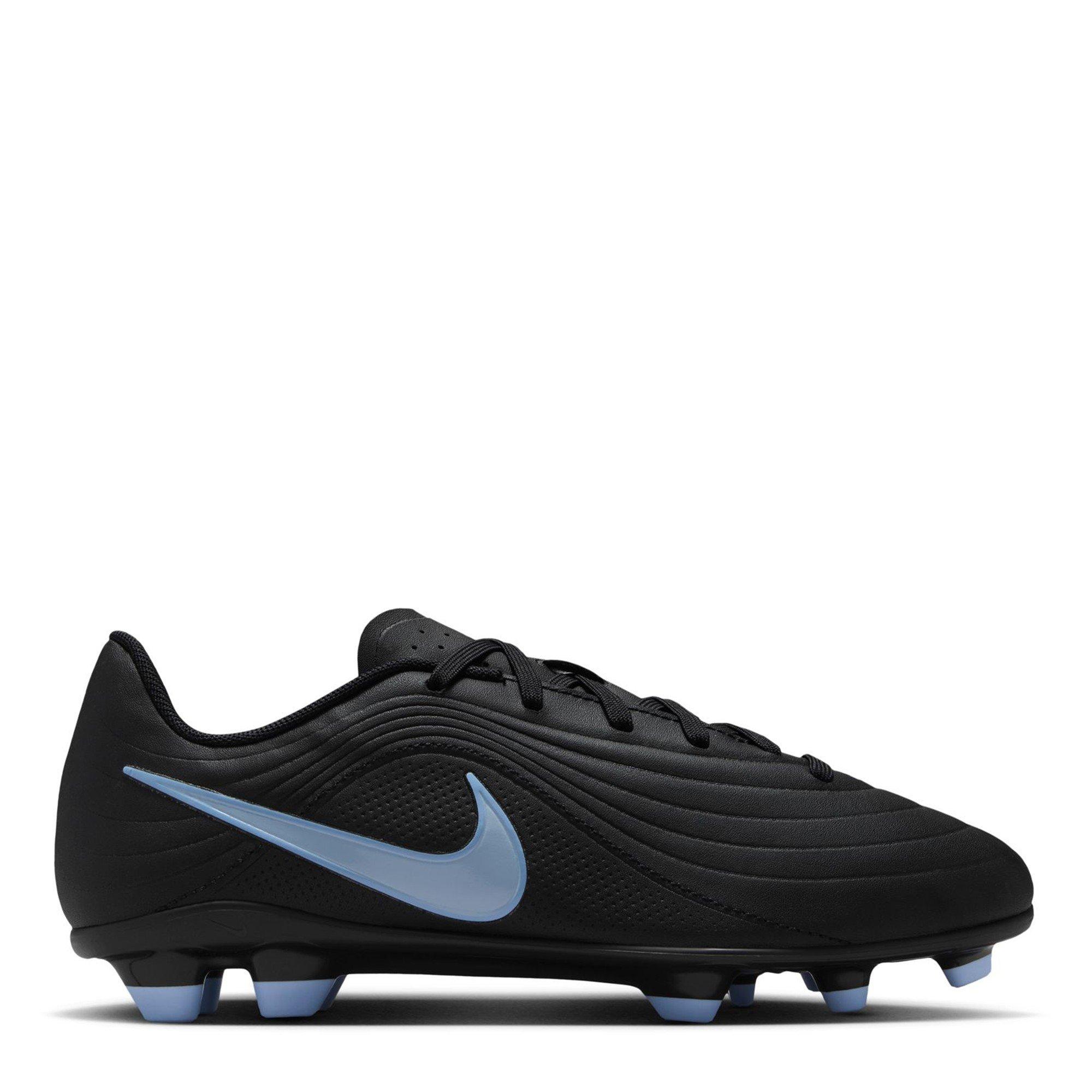 Black/Blue - Nike - Tiempo Club Junior Firm Ground Football Boots - 1