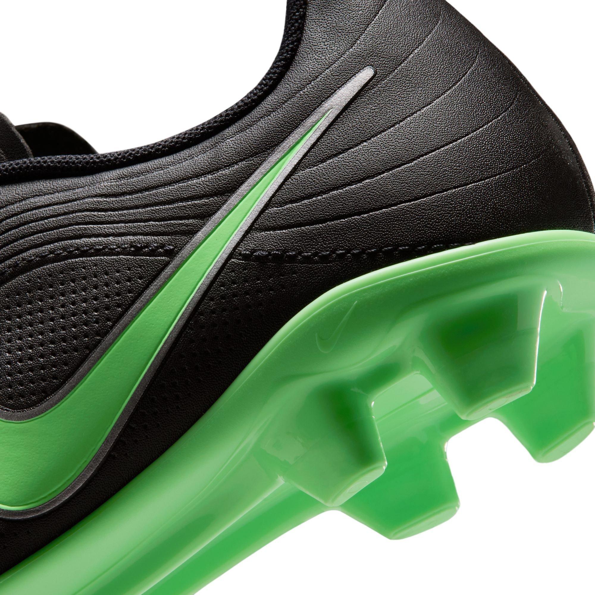 Black/Green - Nike - Tiempo Club Junior Firm Ground Football Boots - 8