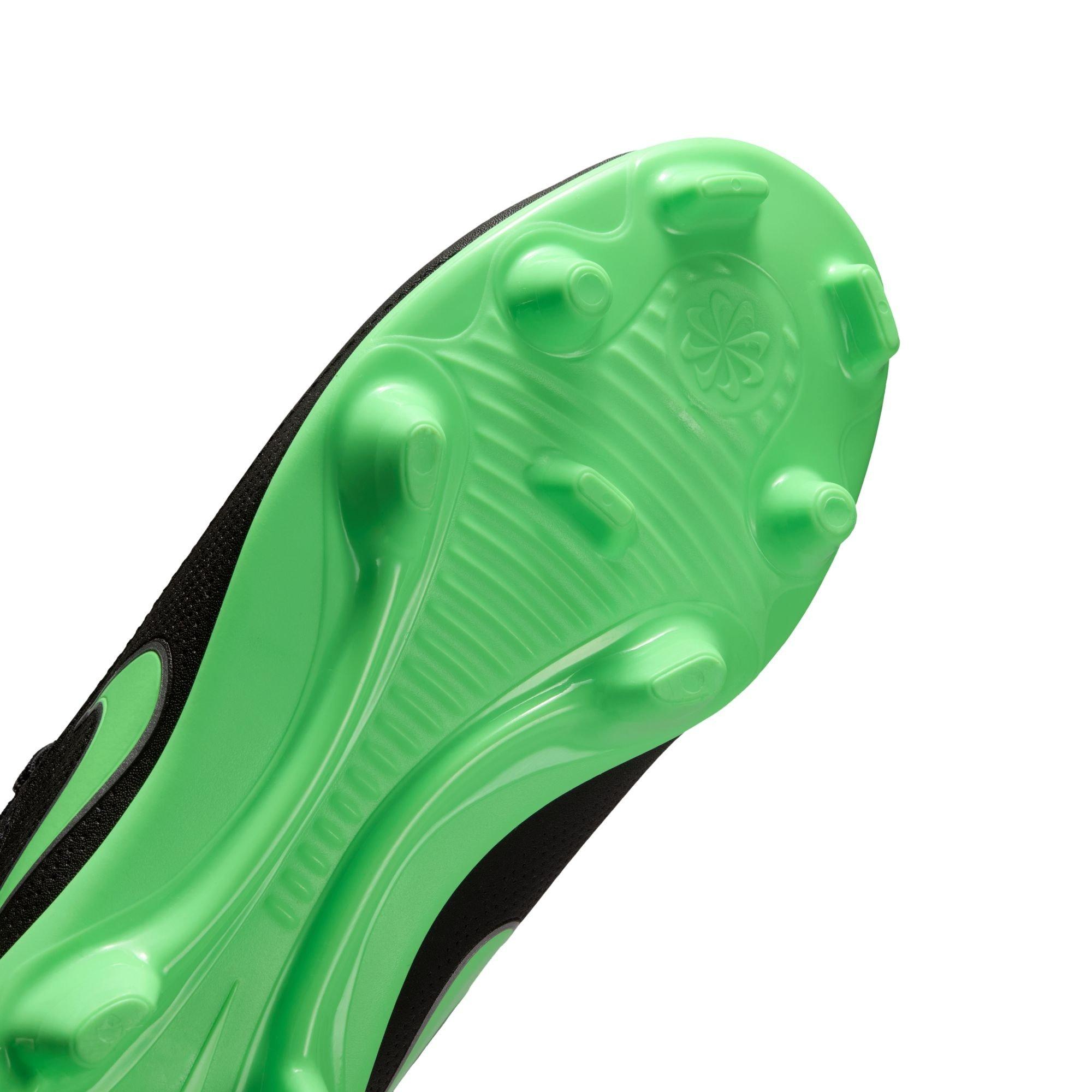 Black/Green - Nike - Tiempo Club Junior Firm Ground Football Boots - 9