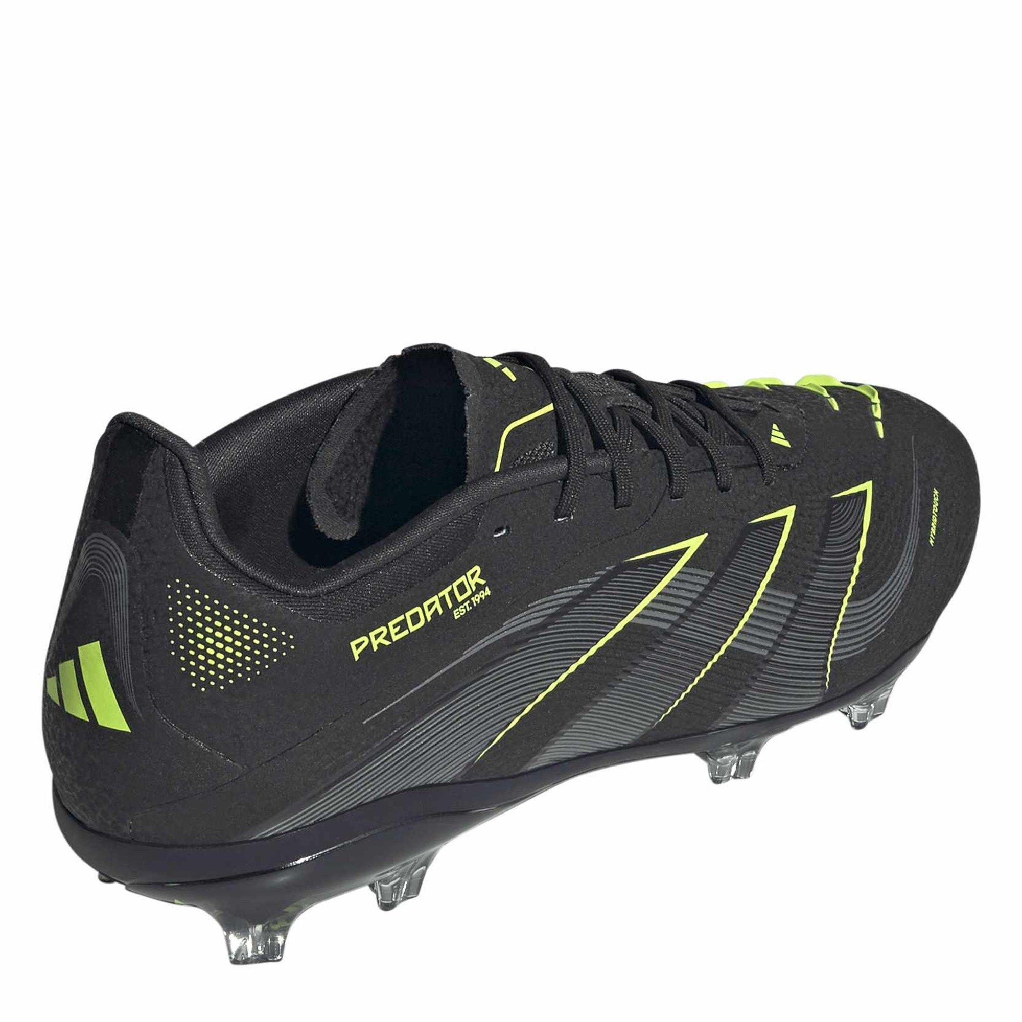 Core Black/Iron - adidas - Kids' Predator Elite Firm Ground Football Boot - 4