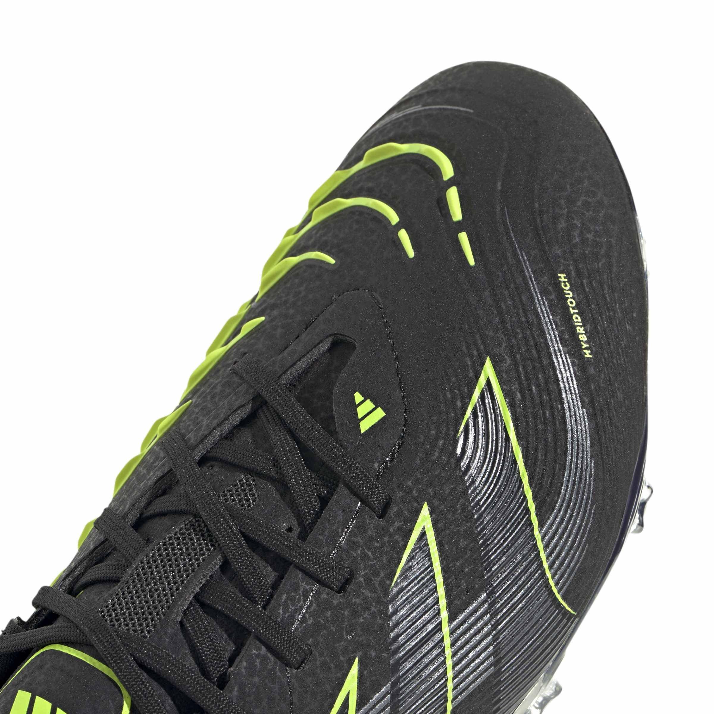 Core Black/Iron - adidas - Kids' Predator Elite Firm Ground Football Boot - 8