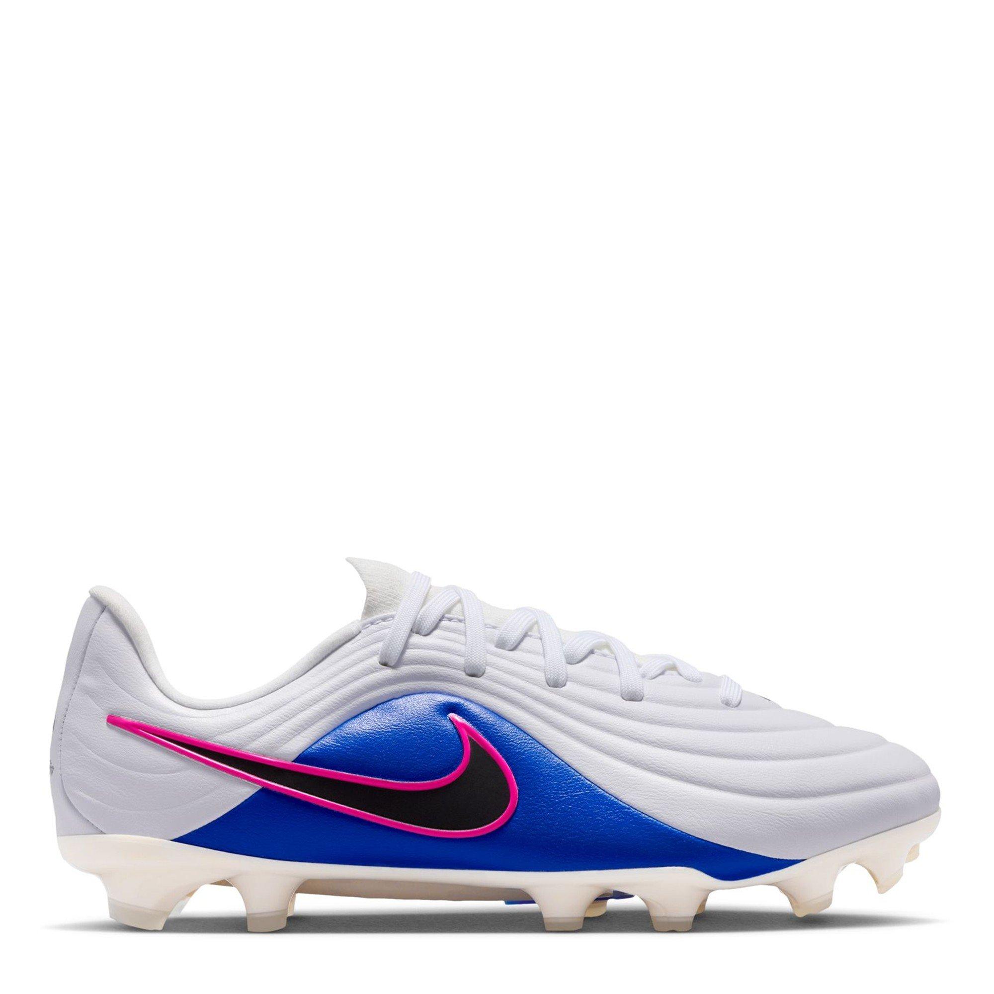 Nike  Kids Kids Tiempo Academy Firm Ground Football Boots - Blue/Wht/Pink - 5.5 (38.5)