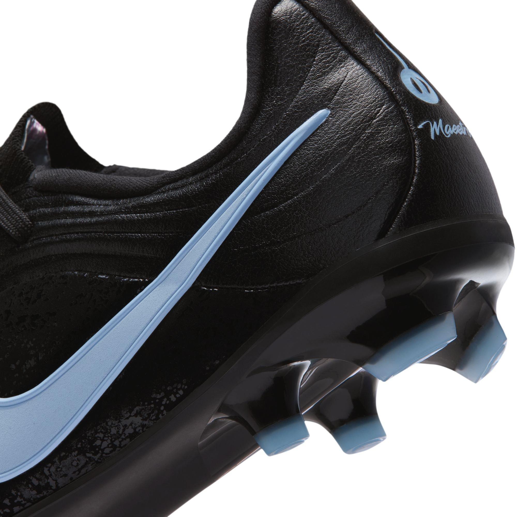 Schwarz/Blau - Nike - Kids Nike Tiempo Academy Firm Ground Football Boots - 8