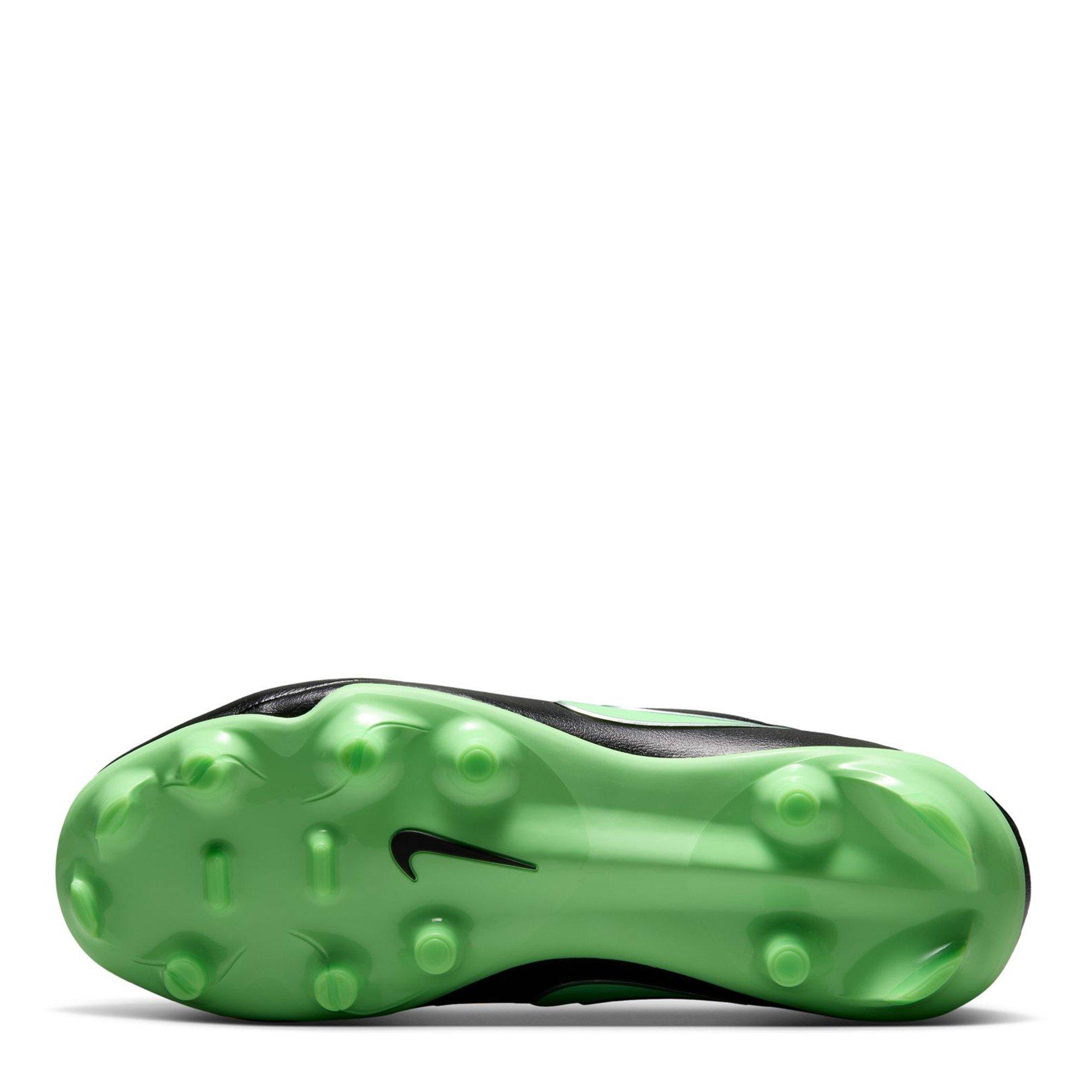 Black/Green - Nike - Kids Nike Tiempo Academy Firm Ground Football Boots - 3