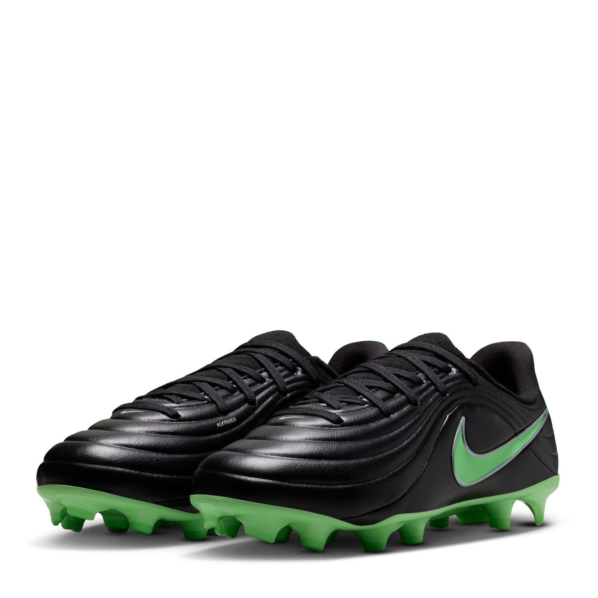 Black/Green - Nike - Kids Nike Tiempo Academy Firm Ground Football Boots - 4