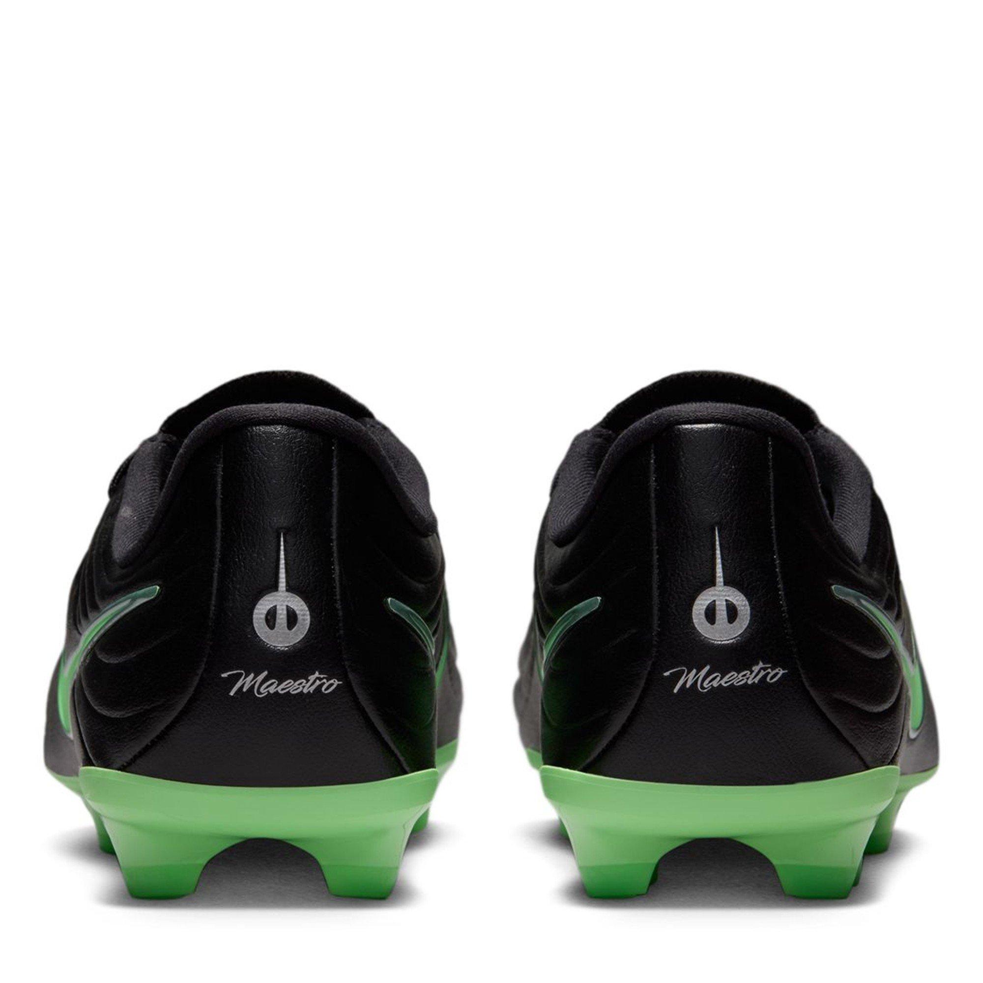 Black/Green - Nike - Kids Nike Tiempo Academy Firm Ground Football Boots - 5