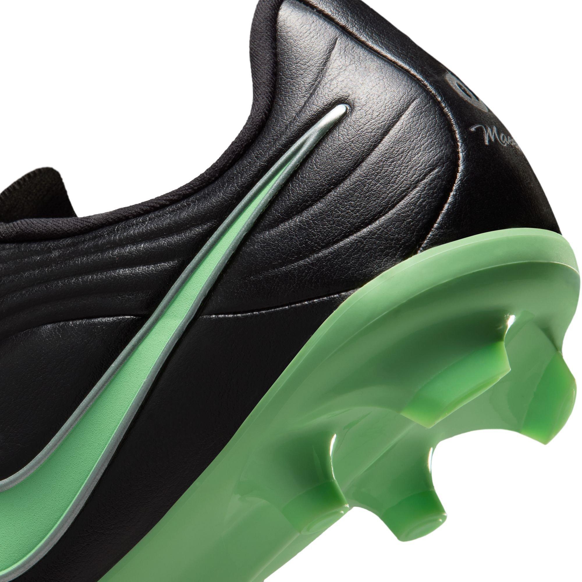 Black/Green - Nike - Kids Nike Tiempo Academy Firm Ground Football Boots - 8