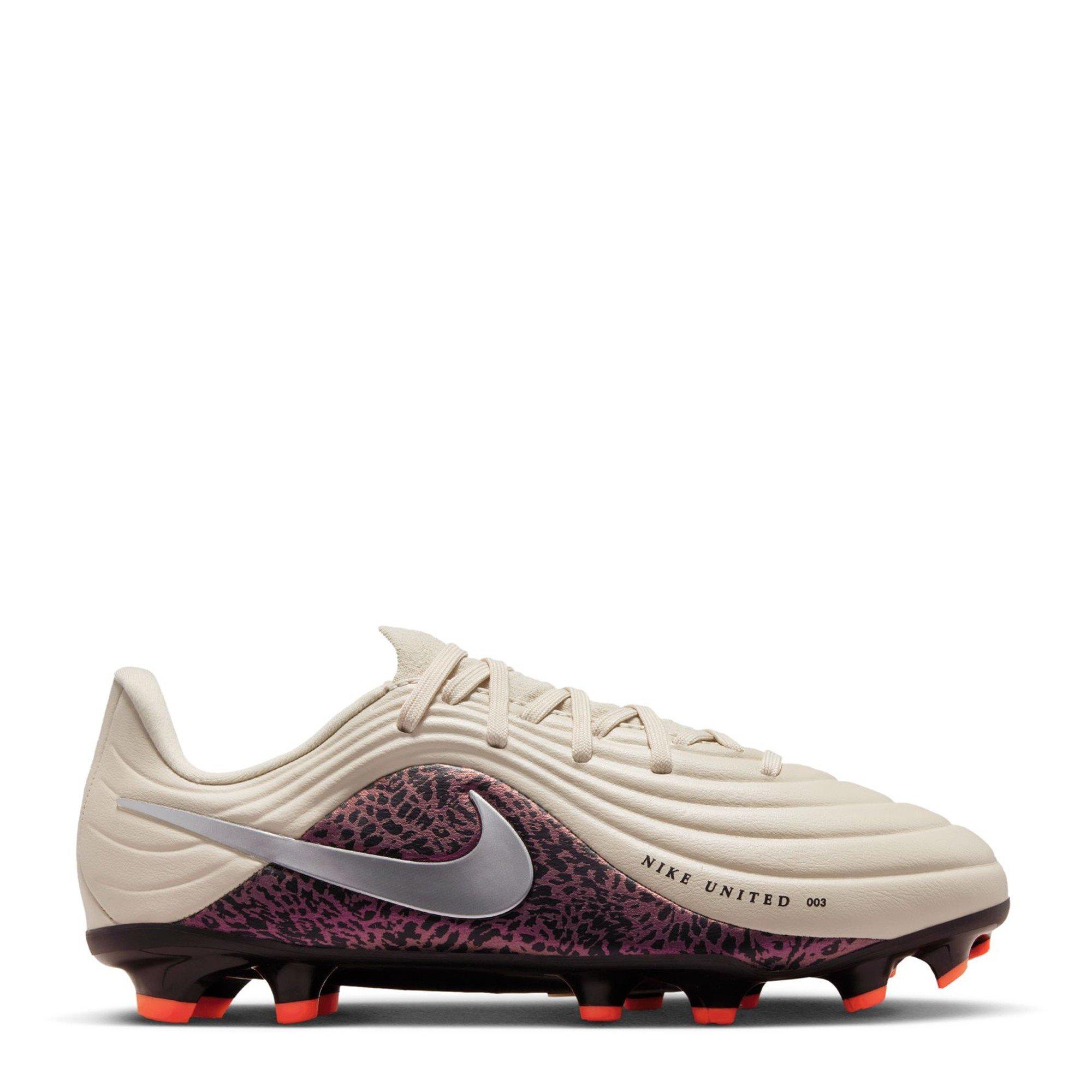 Nike  Kids Kids Tiempo Academy Firm Ground Football Boots - Burgundy/Print - 5.5 (38.5)