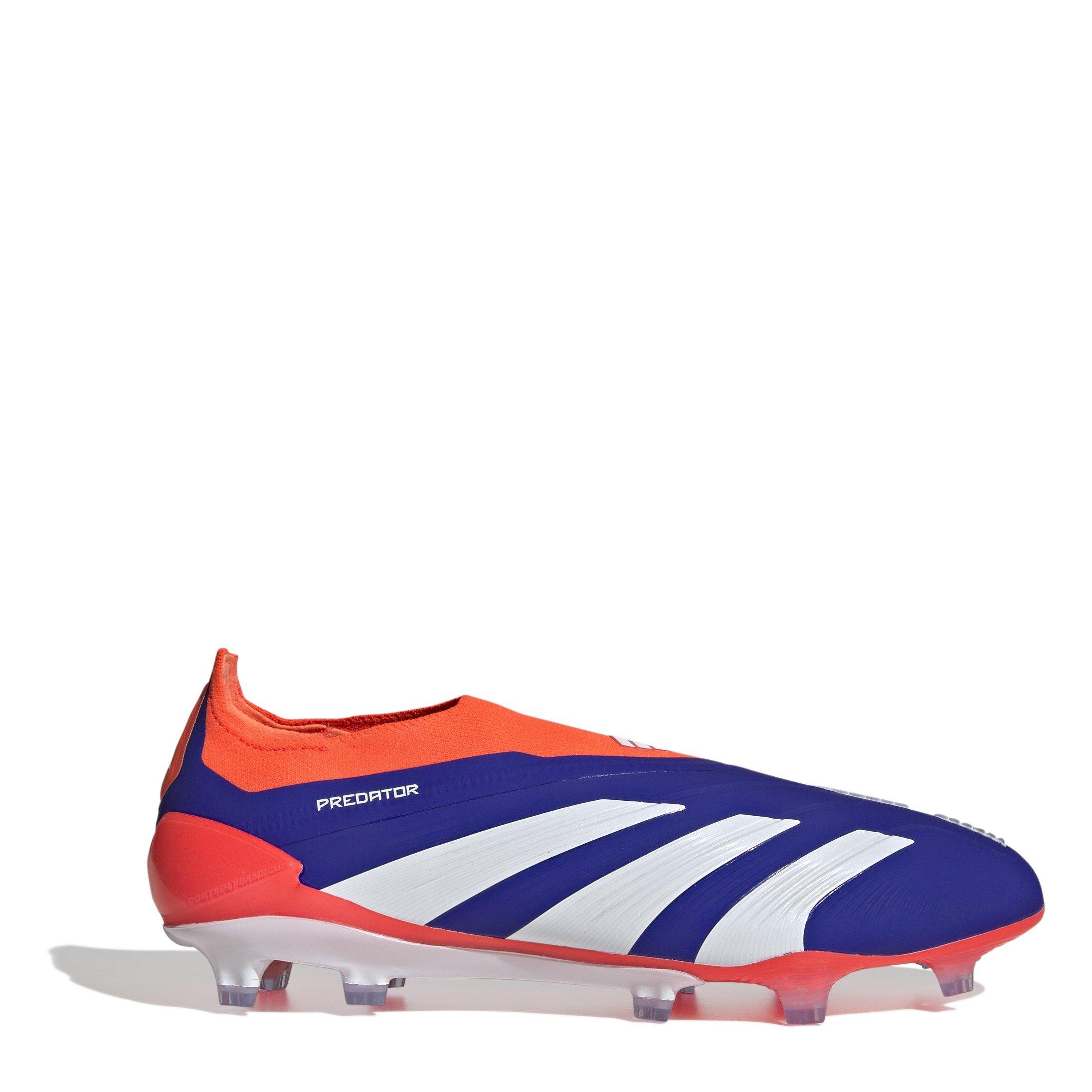 Adidas Boys Predator Elite Laceless Juniors Firm Ground Football Boots - Lucid Blue - 4.5 (37.5)